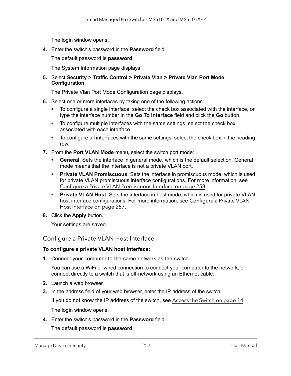 NETGEAR MS510TXPP 8 Port Gigabit PoE Managed Switch User Manual | Page 257 / 355