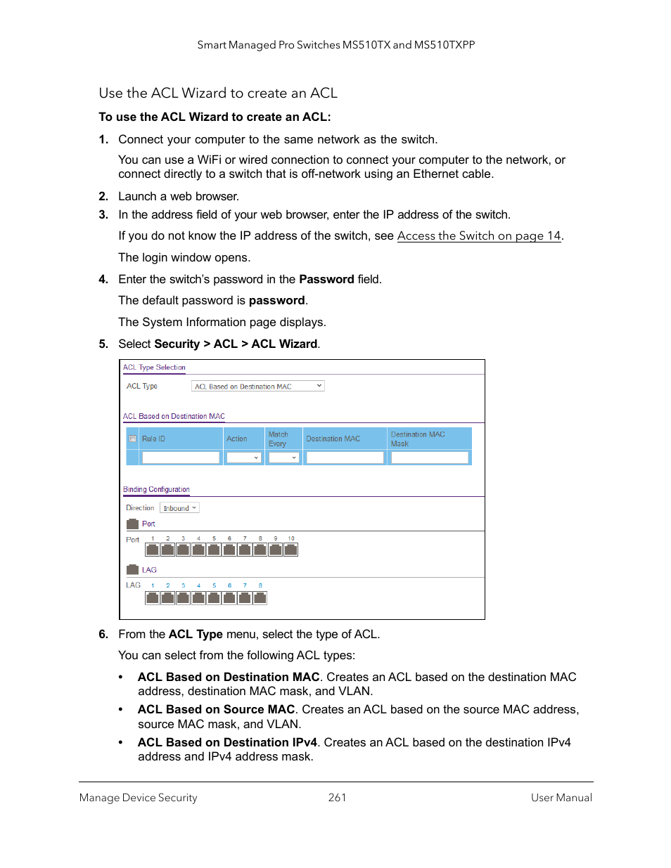 NETGEAR MS510TXPP 8 Port Gigabit PoE Managed Switch User Manual | Page 261 / 355