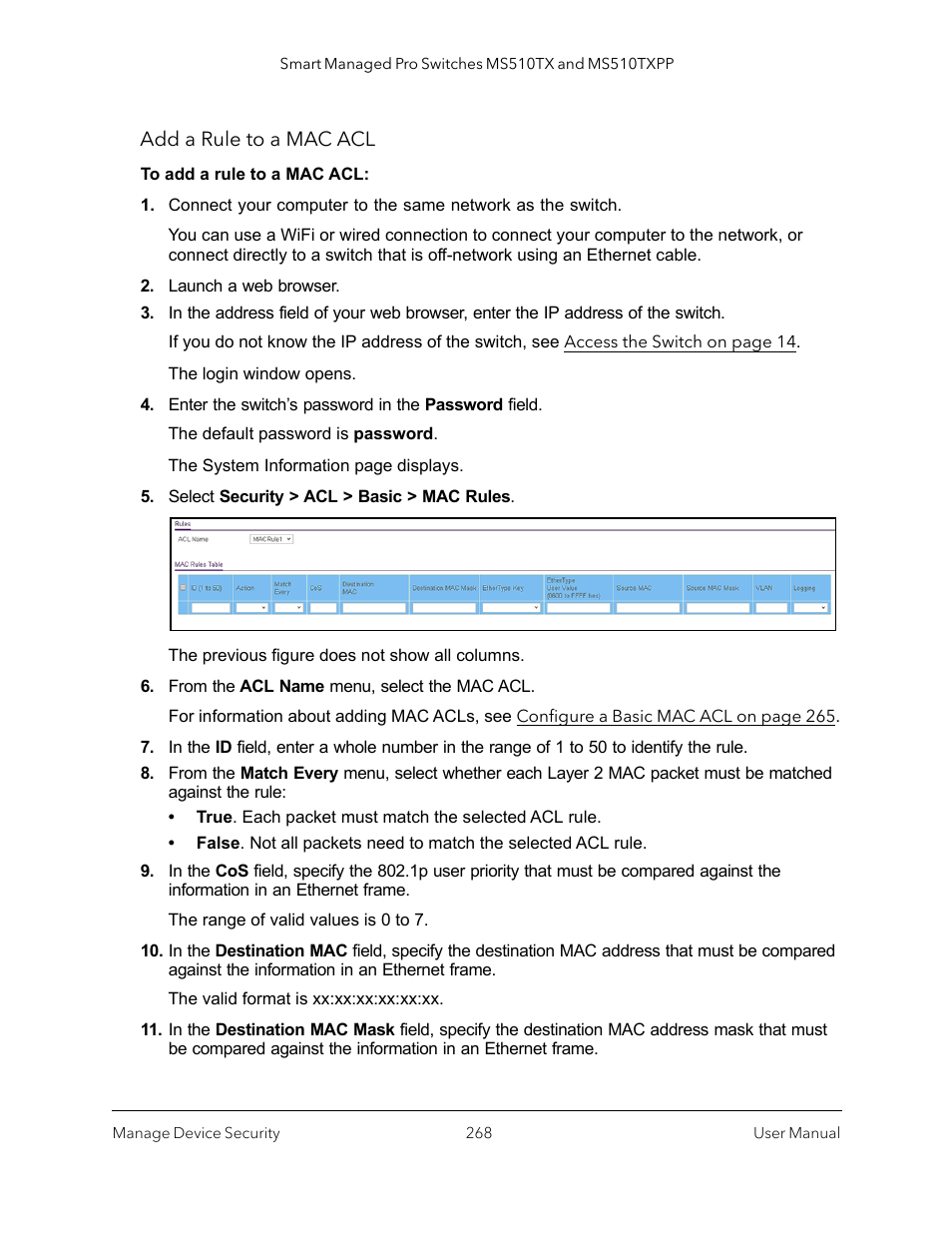 NETGEAR MS510TXPP 8 Port Gigabit PoE Managed Switch User Manual | Page 268 / 355