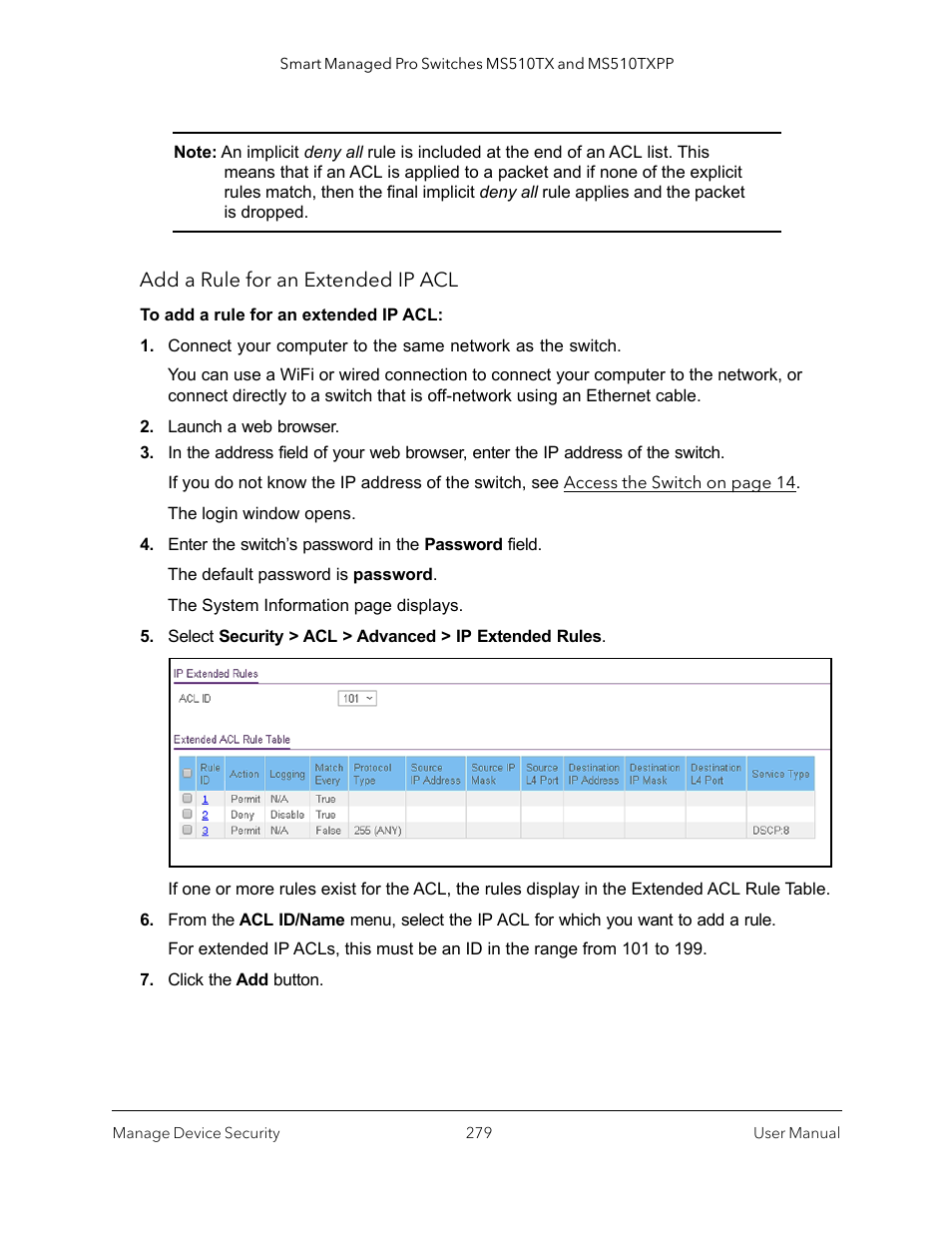 NETGEAR MS510TXPP 8 Port Gigabit PoE Managed Switch User Manual | Page 279 / 355