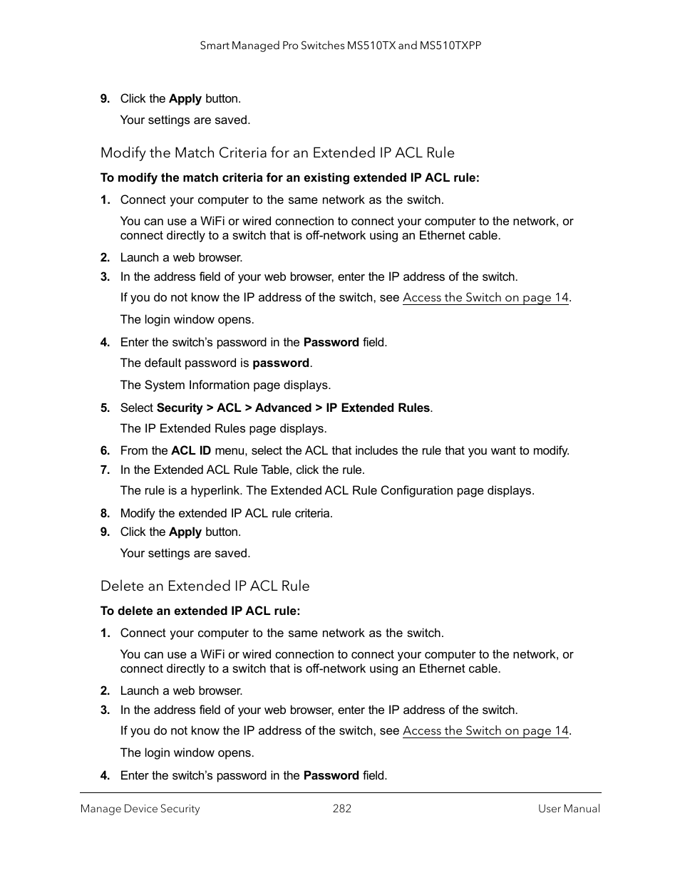 NETGEAR MS510TXPP 8 Port Gigabit PoE Managed Switch User Manual | Page 282 / 355