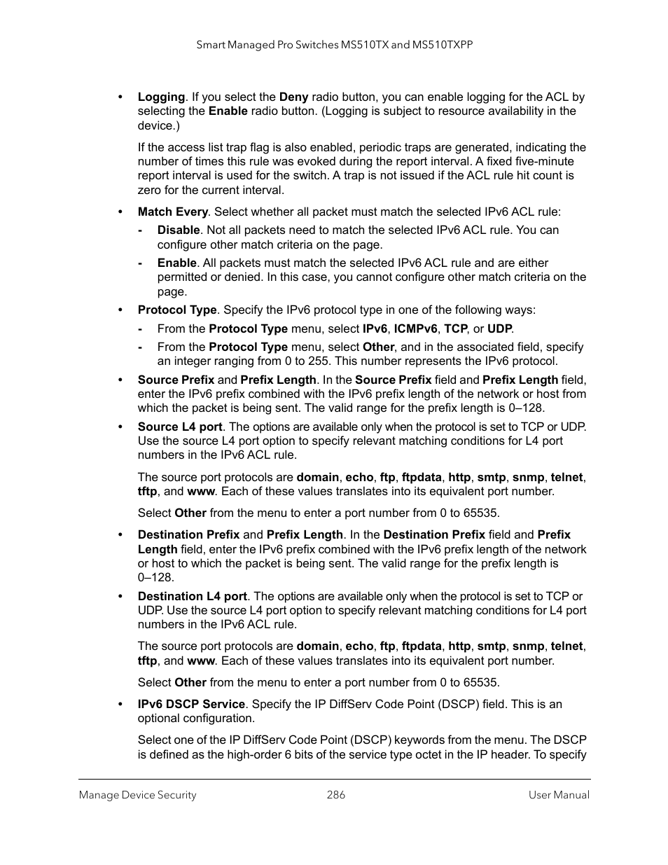 NETGEAR MS510TXPP 8 Port Gigabit PoE Managed Switch User Manual | Page 286 / 355