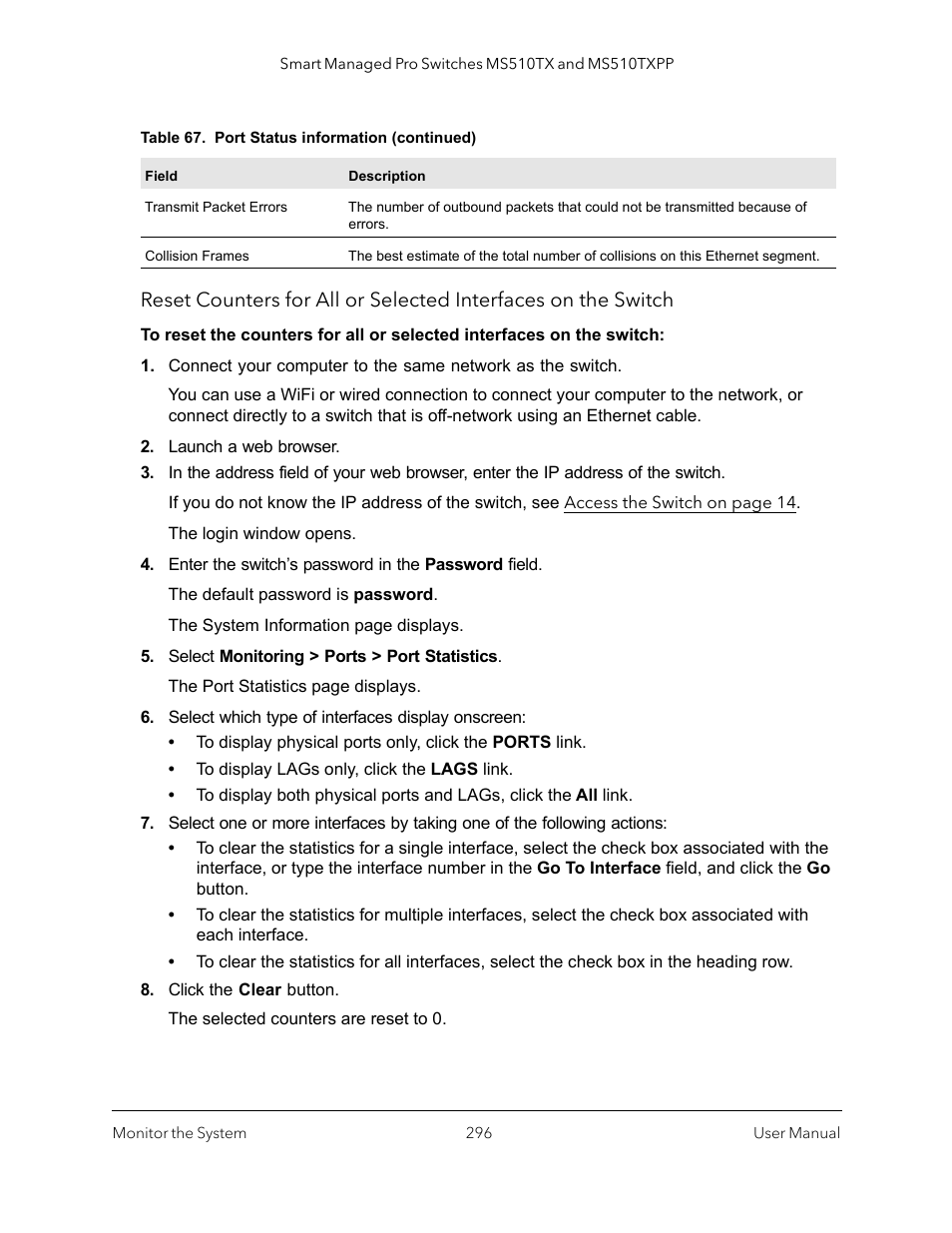 NETGEAR MS510TXPP 8 Port Gigabit PoE Managed Switch User Manual | Page 296 / 355