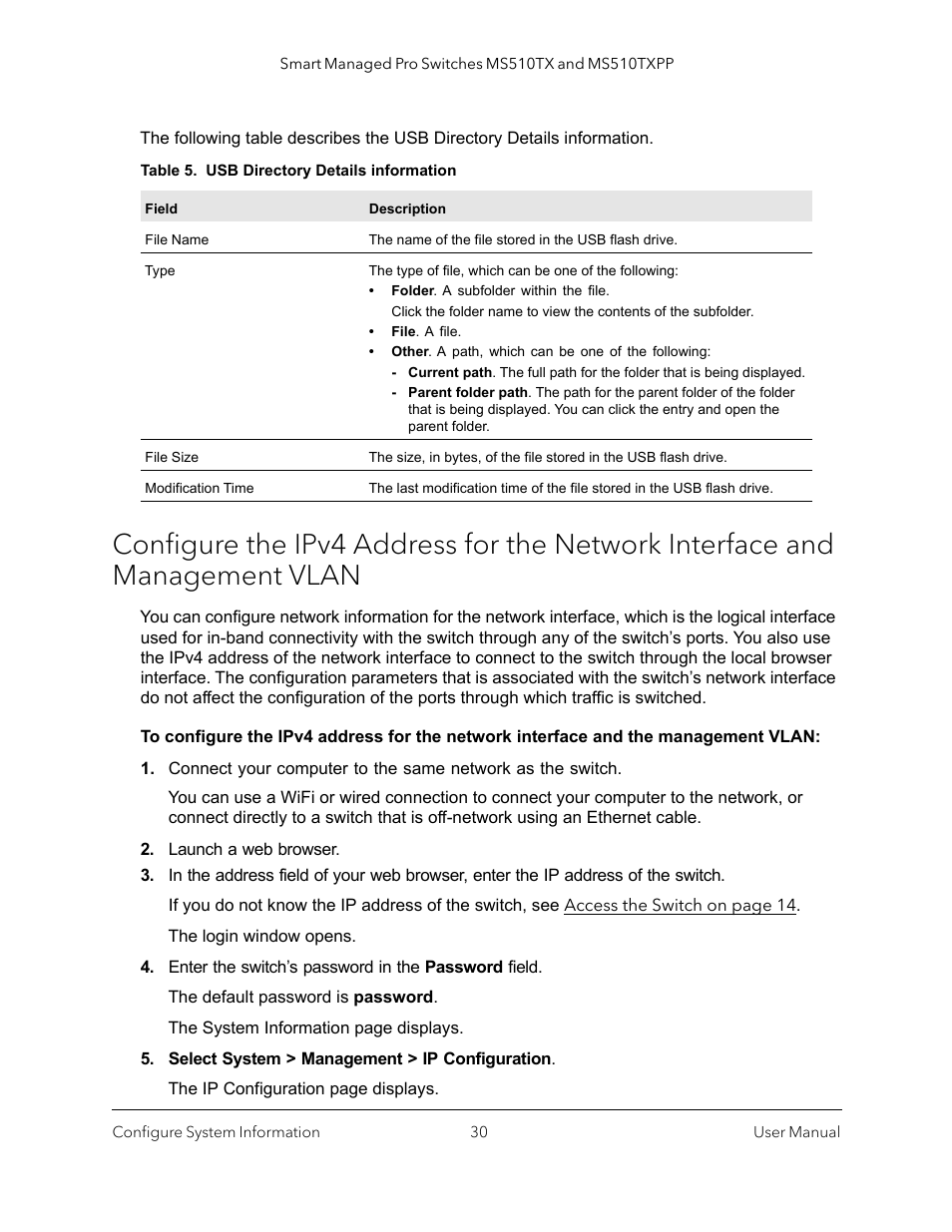 Management vlan | NETGEAR MS510TXPP 8 Port Gigabit PoE Managed Switch User Manual | Page 30 / 355