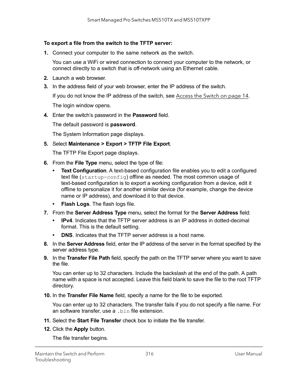 NETGEAR MS510TXPP 8 Port Gigabit PoE Managed Switch User Manual | Page 316 / 355