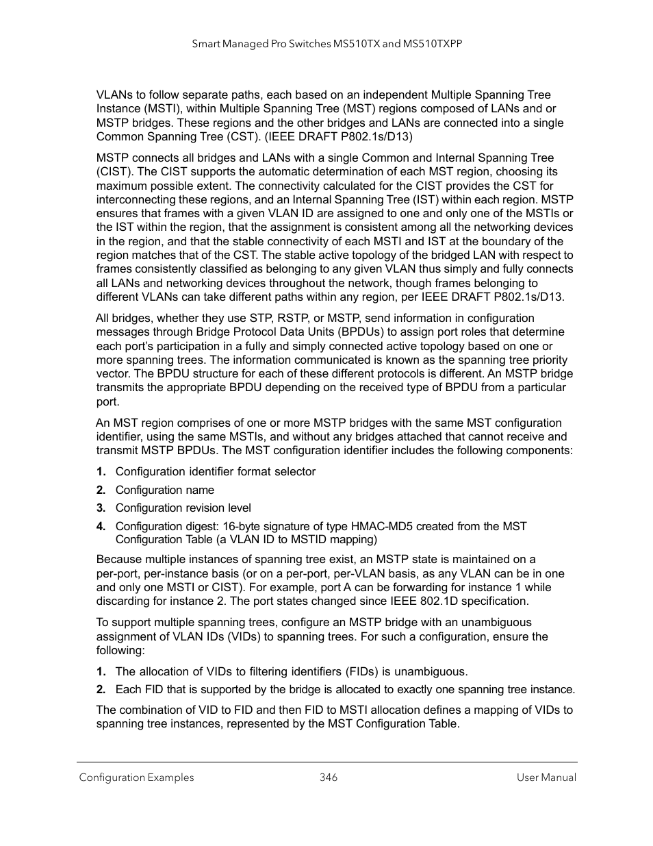 NETGEAR MS510TXPP 8 Port Gigabit PoE Managed Switch User Manual | Page 346 / 355