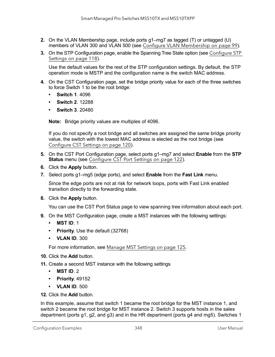 NETGEAR MS510TXPP 8 Port Gigabit PoE Managed Switch User Manual | Page 348 / 355