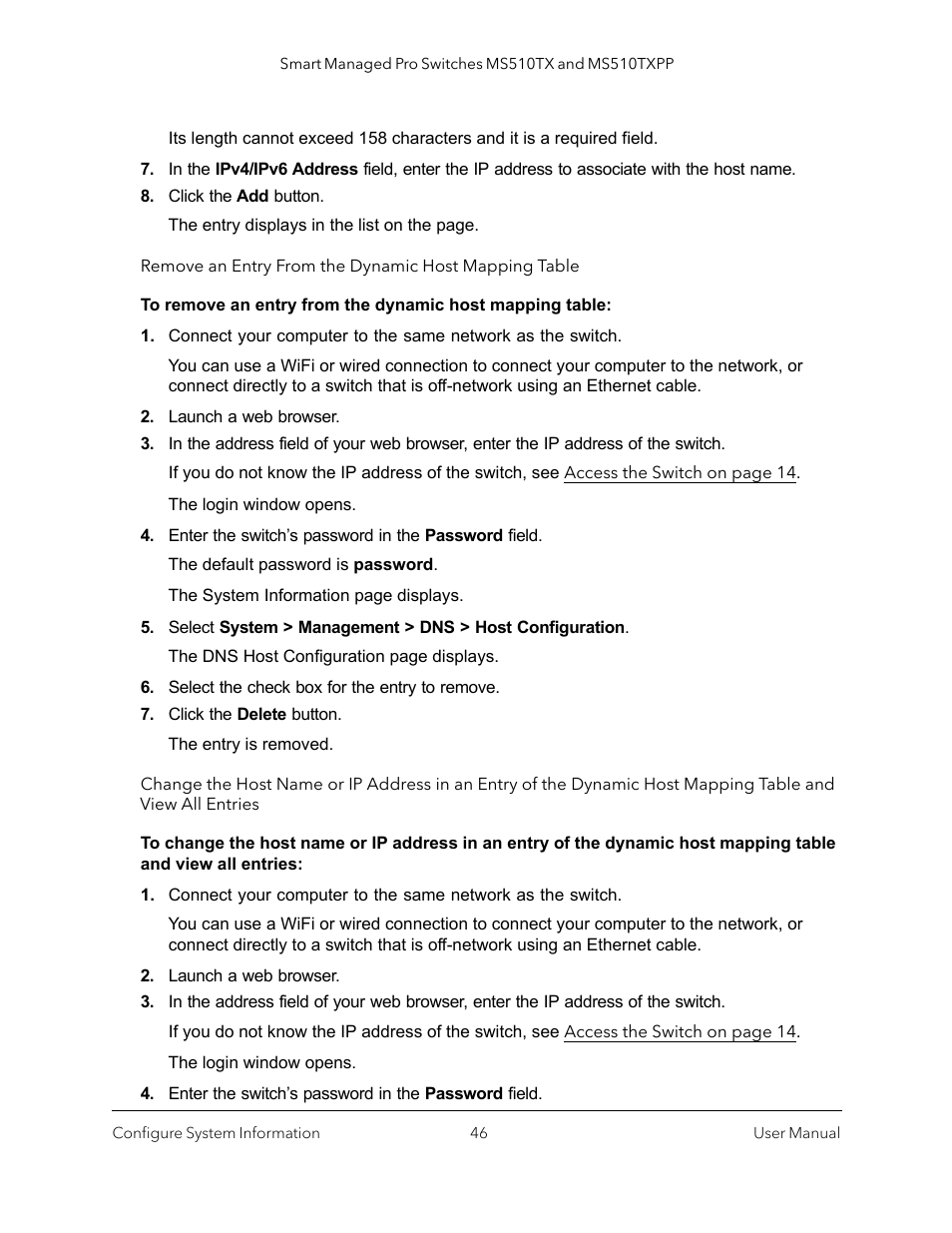 NETGEAR MS510TXPP 8 Port Gigabit PoE Managed Switch User Manual | Page 46 / 355