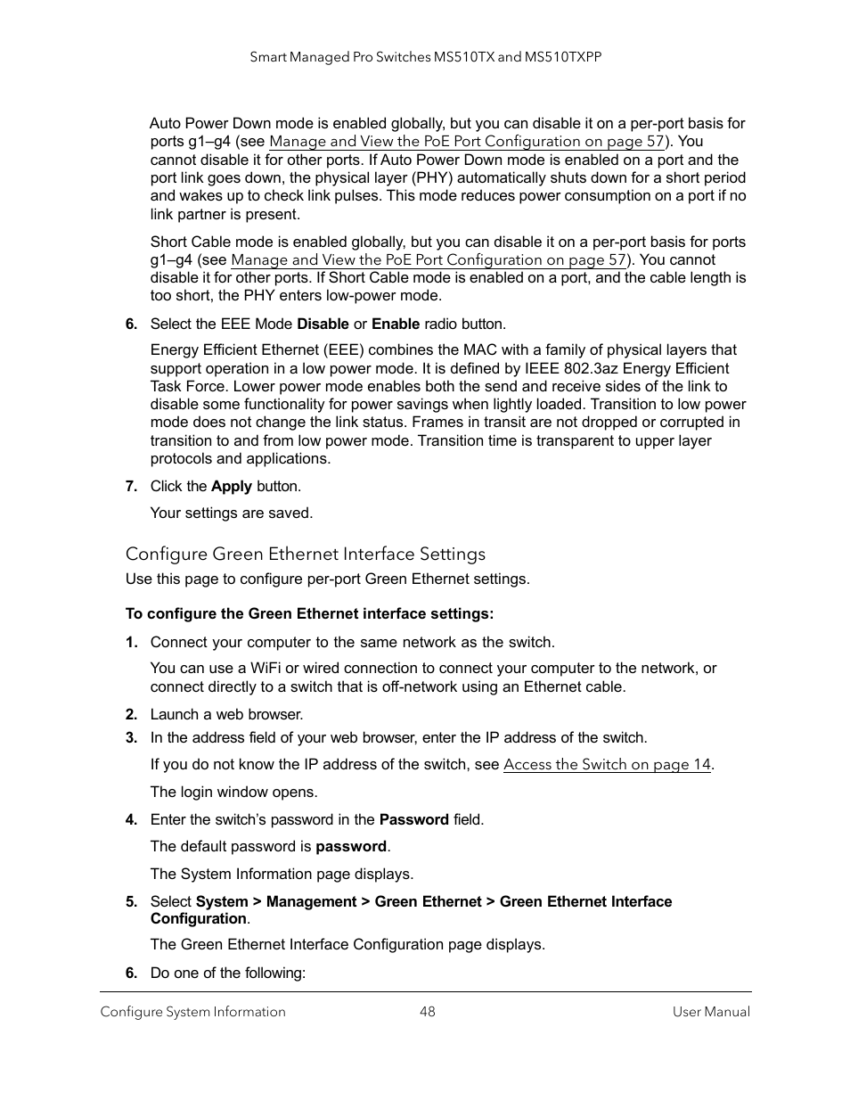 NETGEAR MS510TXPP 8 Port Gigabit PoE Managed Switch User Manual | Page 48 / 355