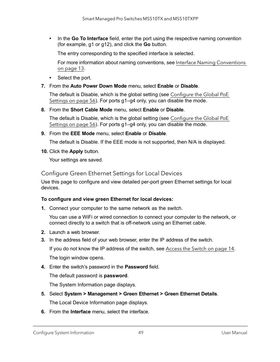 NETGEAR MS510TXPP 8 Port Gigabit PoE Managed Switch User Manual | Page 49 / 355