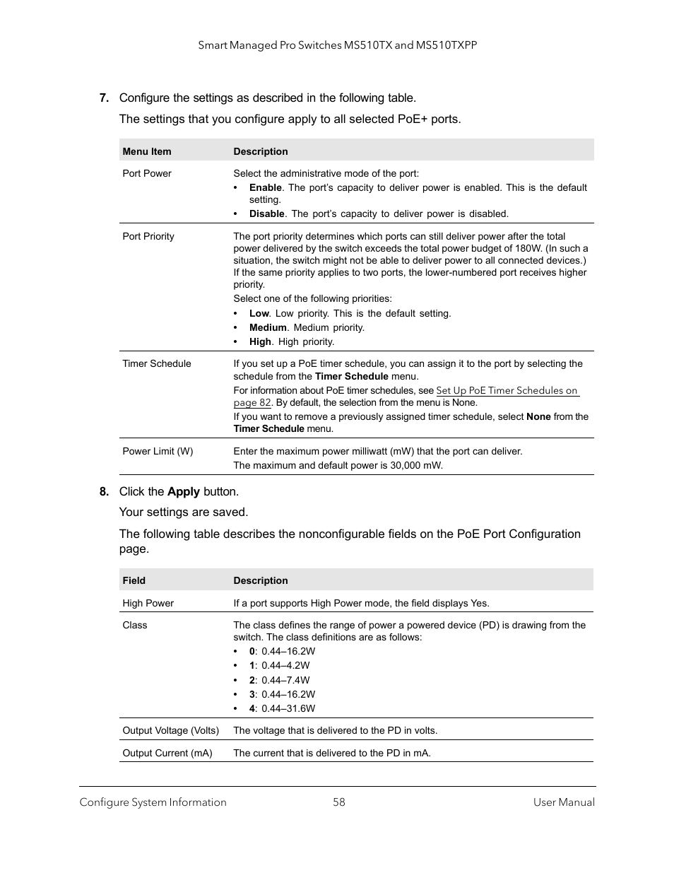 NETGEAR MS510TXPP 8 Port Gigabit PoE Managed Switch User Manual | Page 58 / 355