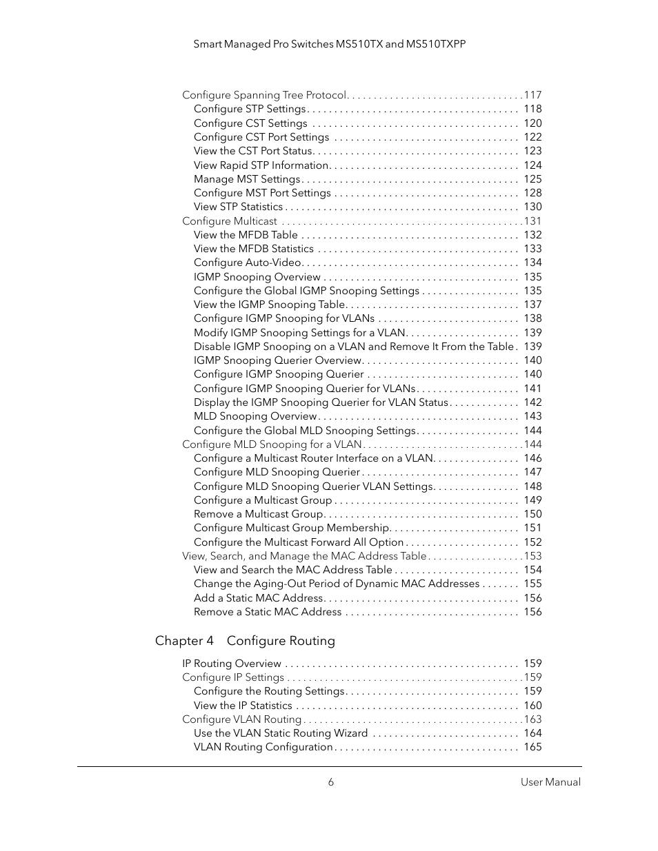 NETGEAR MS510TXPP 8 Port Gigabit PoE Managed Switch User Manual | Page 6 / 355