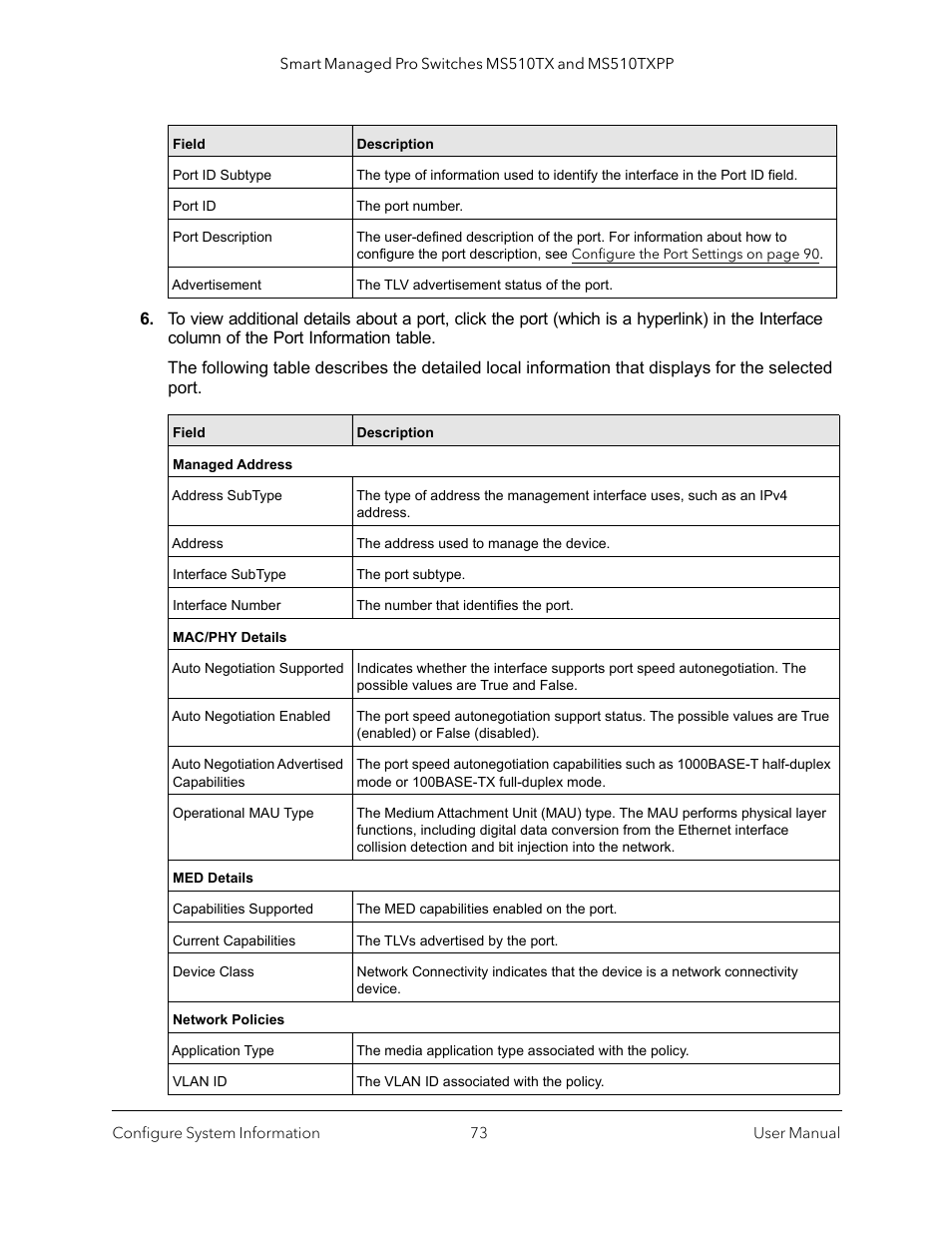 NETGEAR MS510TXPP 8 Port Gigabit PoE Managed Switch User Manual | Page 73 / 355