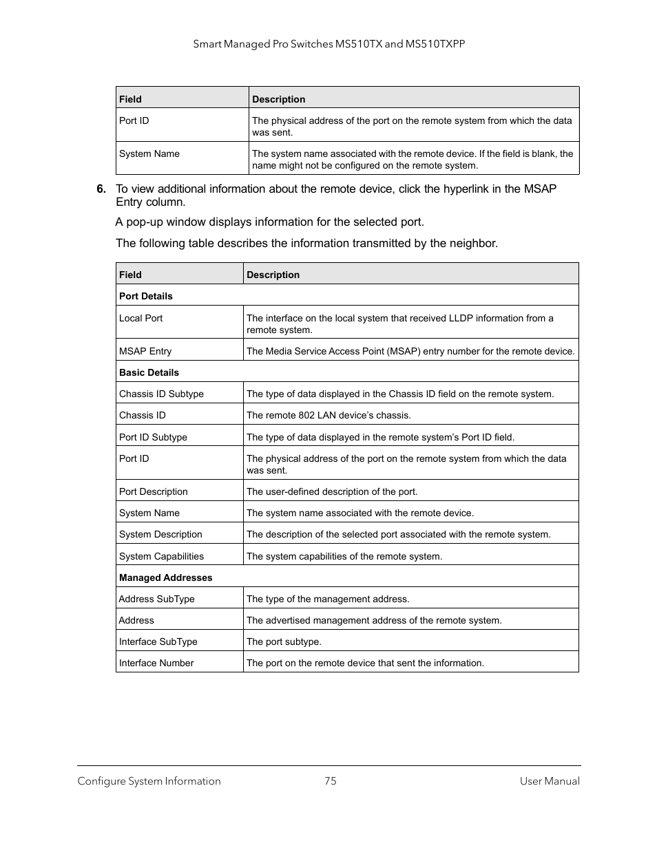 NETGEAR MS510TXPP 8 Port Gigabit PoE Managed Switch User Manual | Page 75 / 355