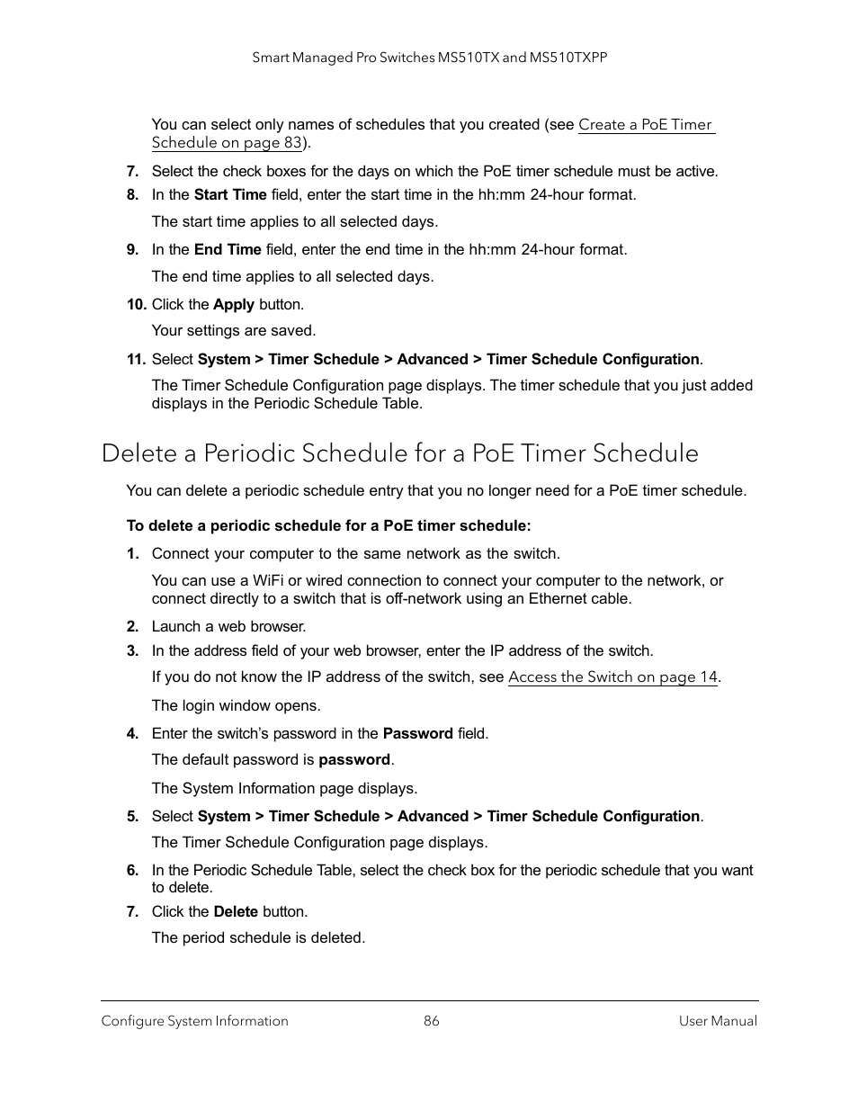 NETGEAR MS510TXPP 8 Port Gigabit PoE Managed Switch User Manual | Page 86 / 355