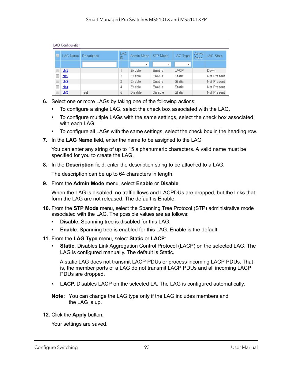 NETGEAR MS510TXPP 8 Port Gigabit PoE Managed Switch User Manual | Page 93 / 355