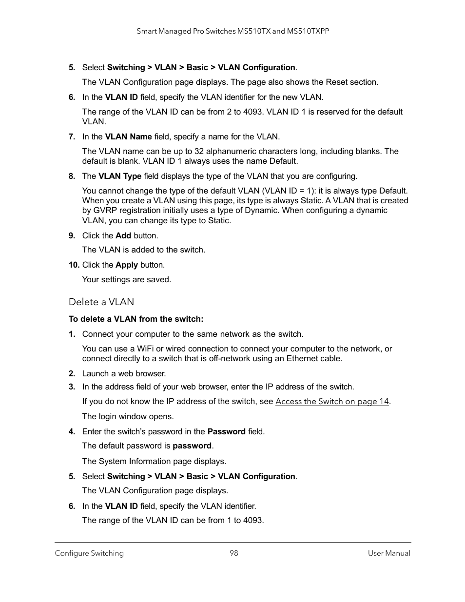 NETGEAR MS510TXPP 8 Port Gigabit PoE Managed Switch User Manual | Page 98 / 355