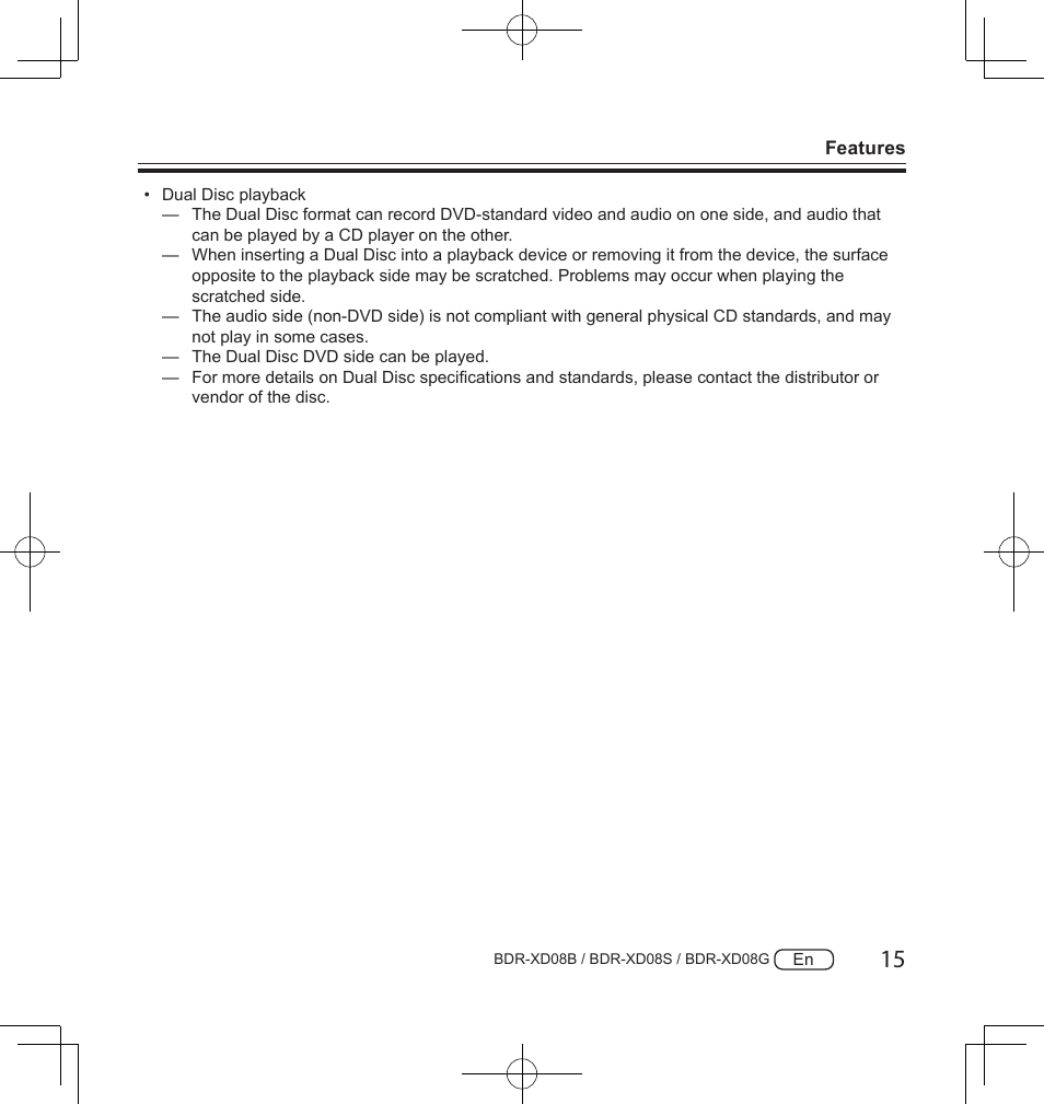 Pioneer BDR-XD08S Portable USB 3.2 Gen 1 Clamshell Optical Drive (Snow White Silver) User Manual | Page 15 / 68