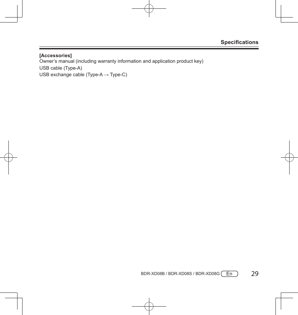 Pioneer BDR-XD08S Portable USB 3.2 Gen 1 Clamshell Optical Drive (Snow White Silver) User Manual | Page 29 / 68