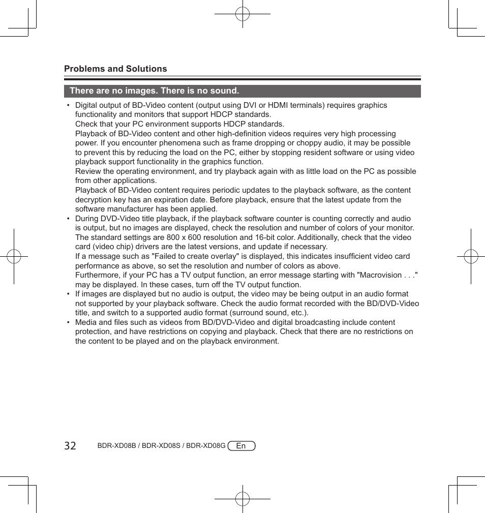 Pioneer BDR-XD08S Portable USB 3.2 Gen 1 Clamshell Optical Drive (Snow White Silver) User Manual | Page 32 / 68