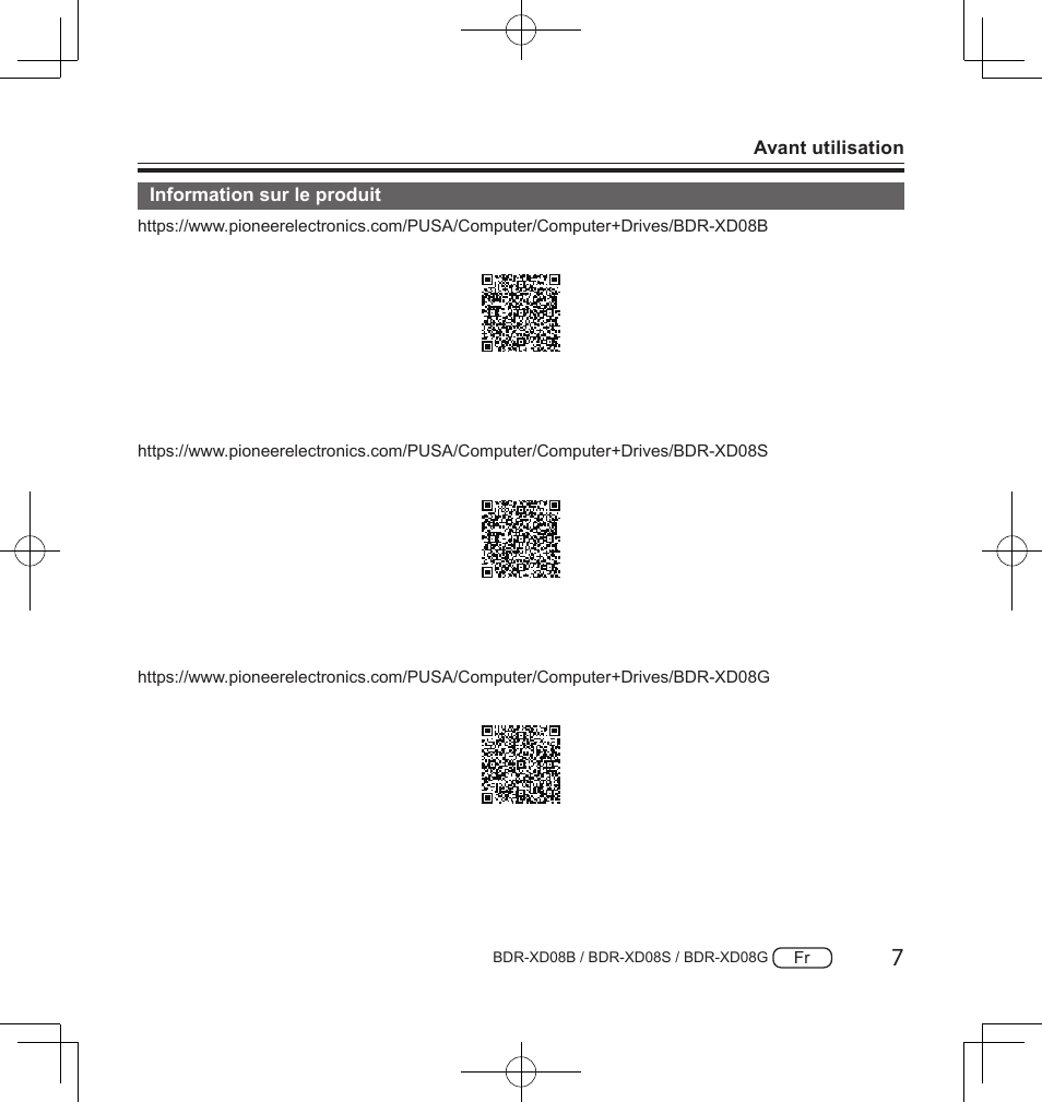 Pioneer BDR-XD08S Portable USB 3.2 Gen 1 Clamshell Optical Drive (Snow White Silver) User Manual | Page 39 / 68