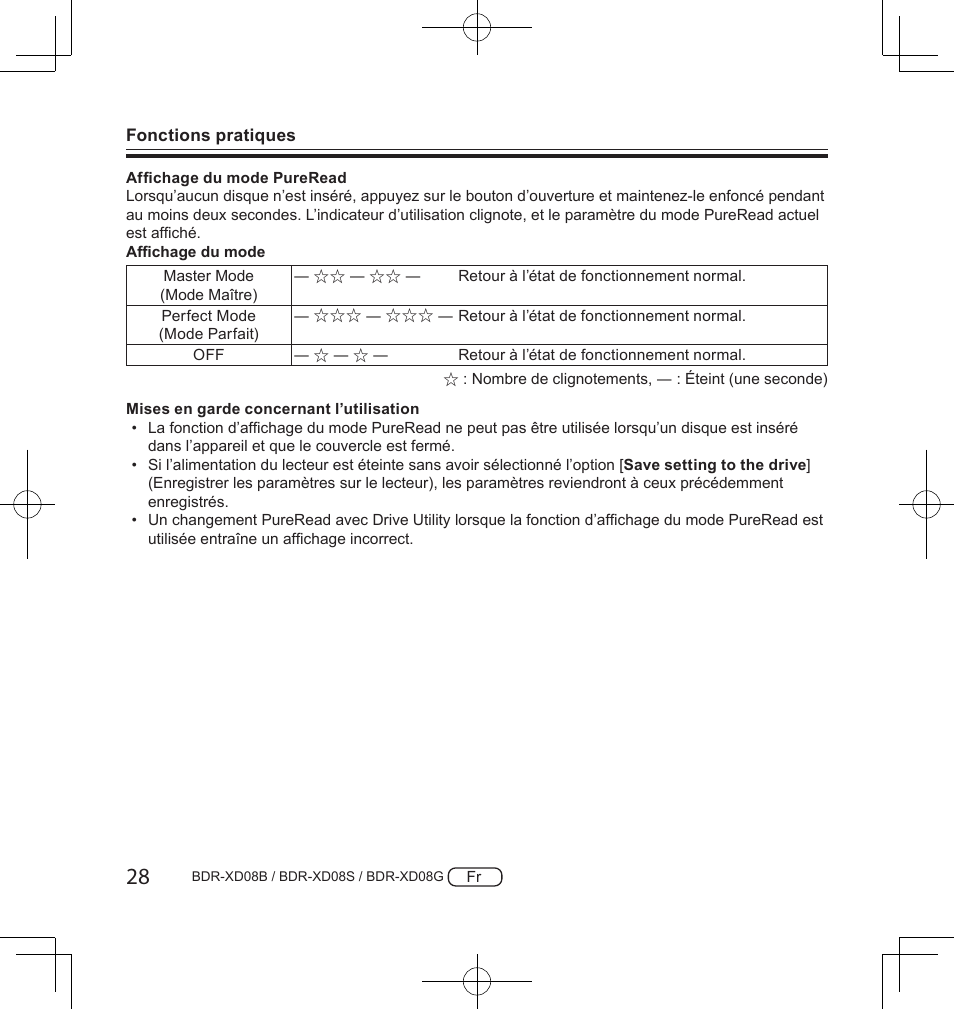 Pioneer BDR-XD08S Portable USB 3.2 Gen 1 Clamshell Optical Drive (Snow White Silver) User Manual | Page 60 / 68