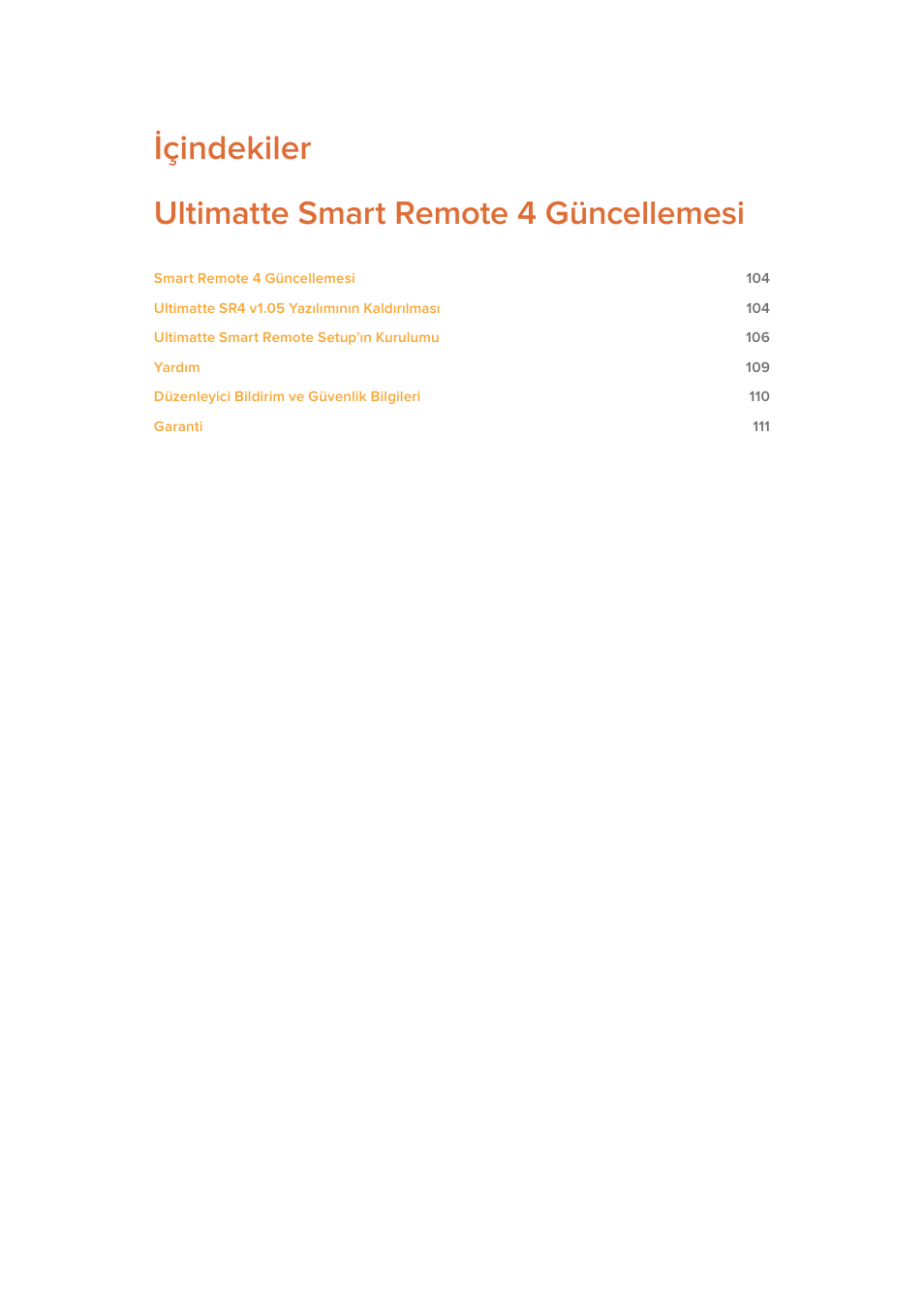 İçindekiler, Ultimatte smart remote 4 güncellemesi | Blackmagic Design Ultimatte SmRemote 4 User Manual | Page 103 / 111