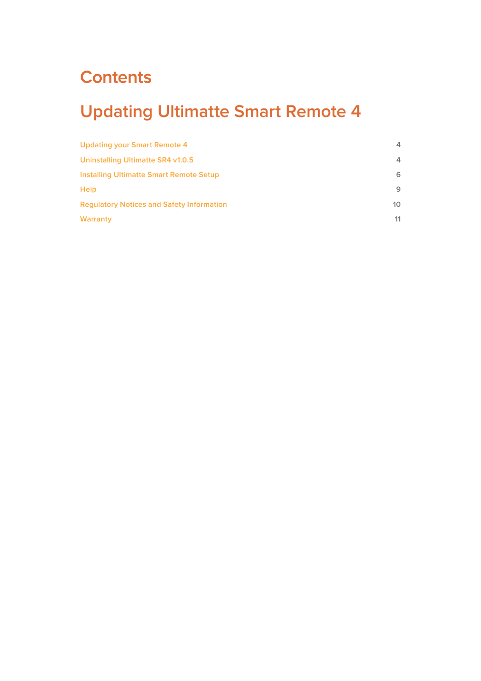 English | Blackmagic Design Ultimatte SmRemote 4 User Manual | Page 3 / 111