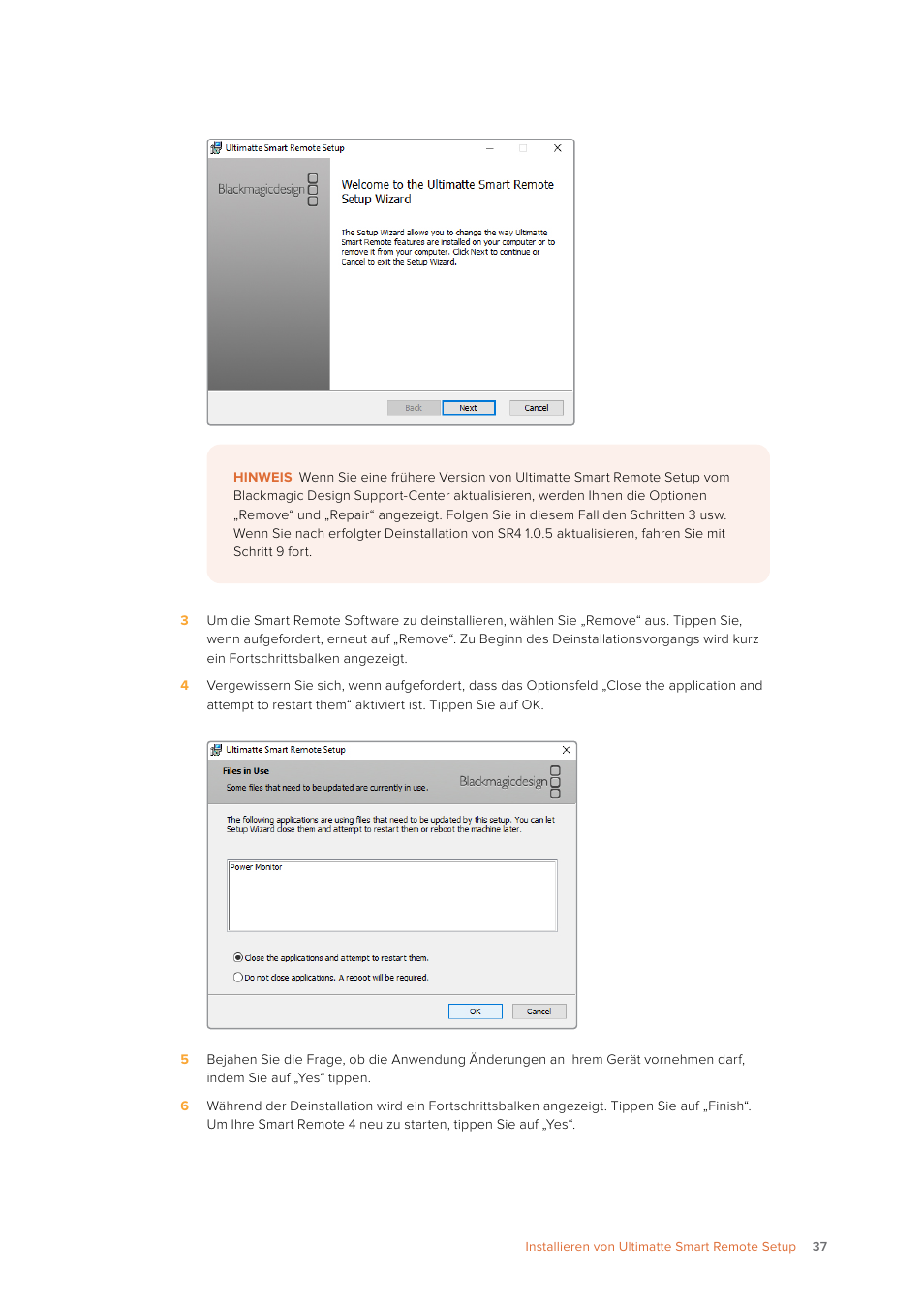 Blackmagic Design Ultimatte SmRemote 4 User Manual | Page 37 / 111