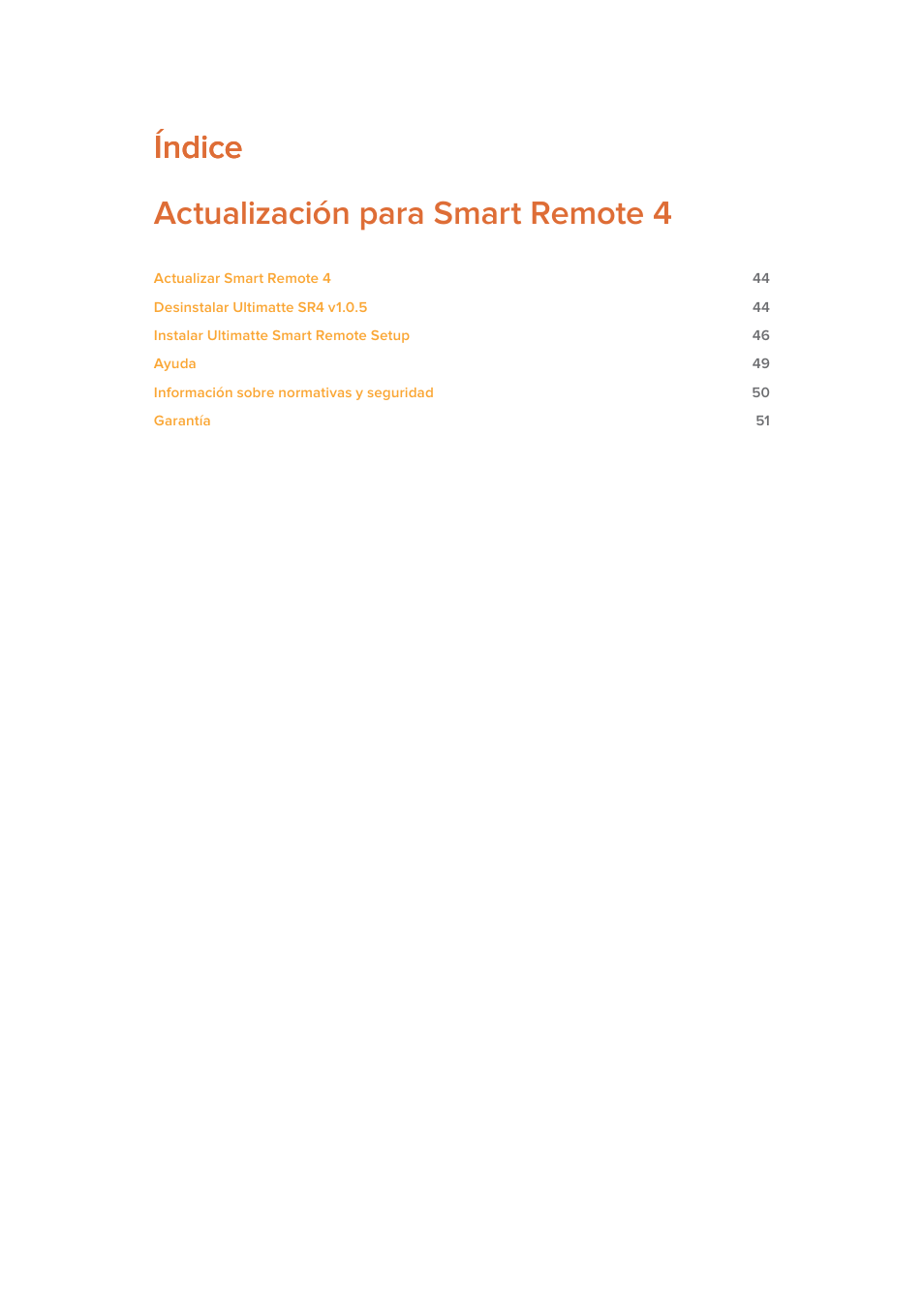 Índice actualización para smart remote 4 índice | Blackmagic Design Ultimatte SmRemote 4 User Manual | Page 43 / 111