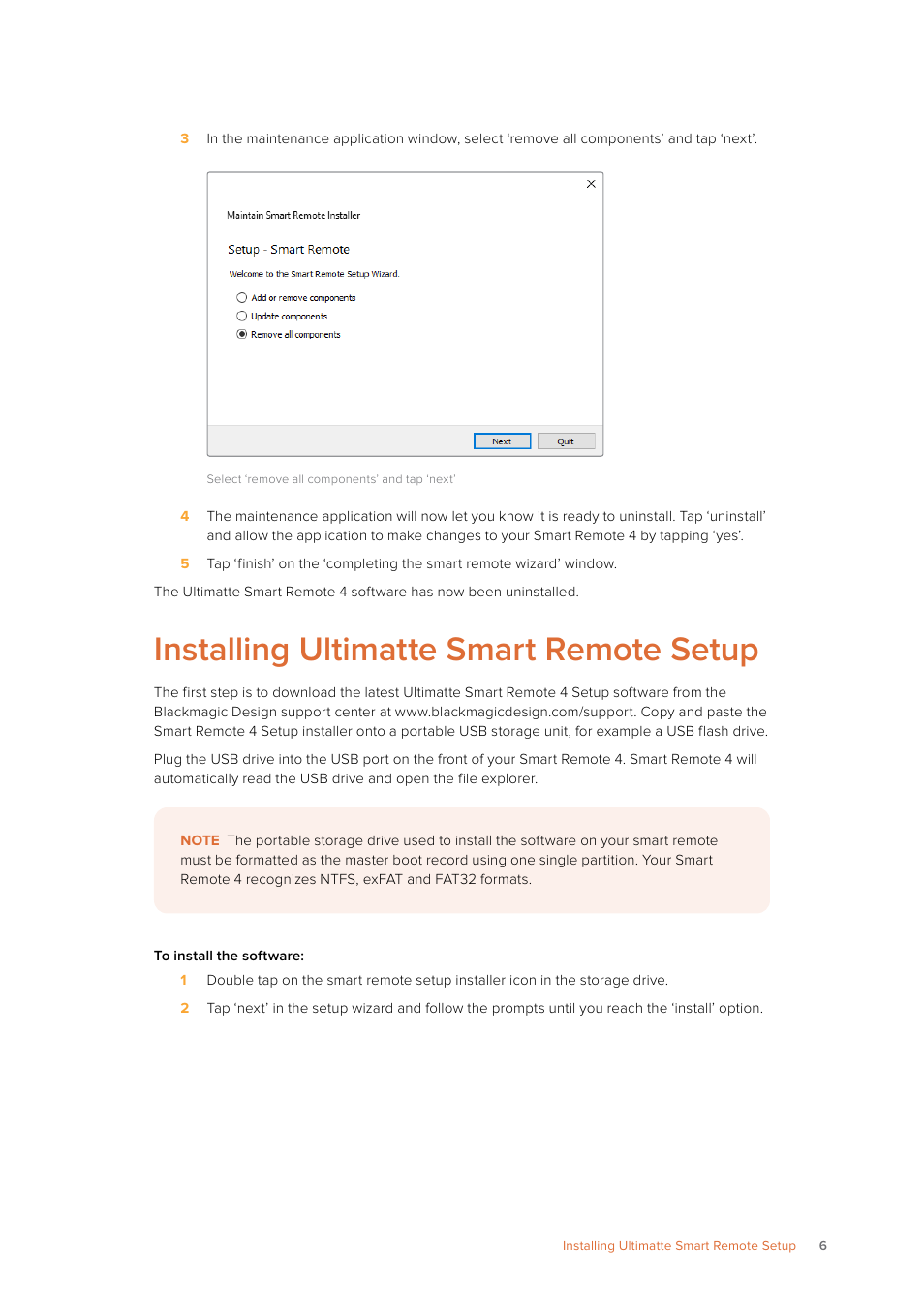 Installing ultimatte smart remote setup | Blackmagic Design Ultimatte SmRemote 4 User Manual | Page 6 / 111