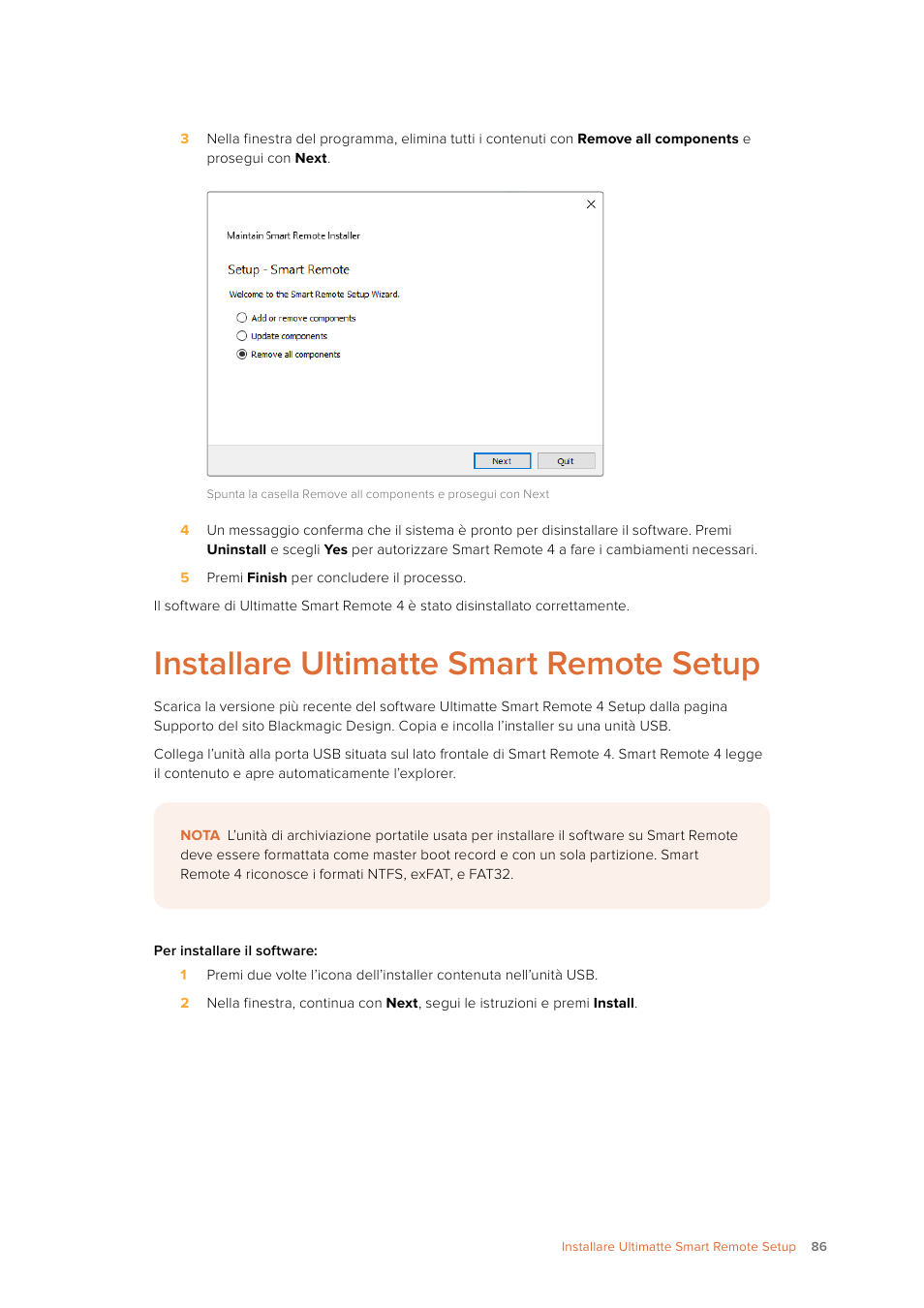 Installare ultimatte smart remote setup | Blackmagic Design Ultimatte SmRemote 4 User Manual | Page 86 / 111