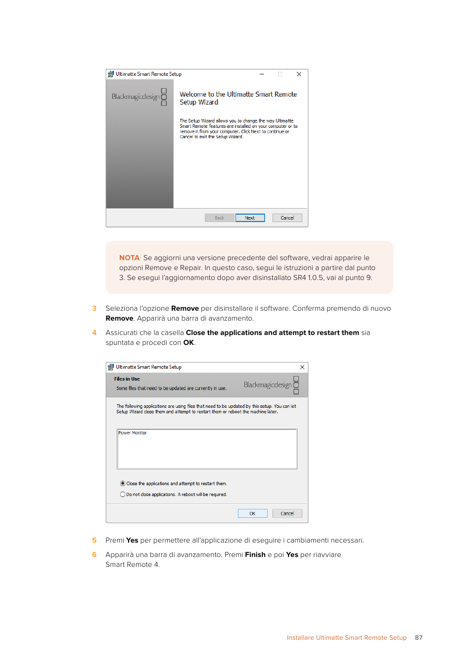 Blackmagic Design Ultimatte SmRemote 4 User Manual | Page 87 / 111