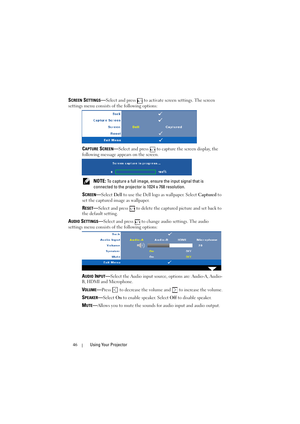 Dell S300w User Manual | Page 46 / 99