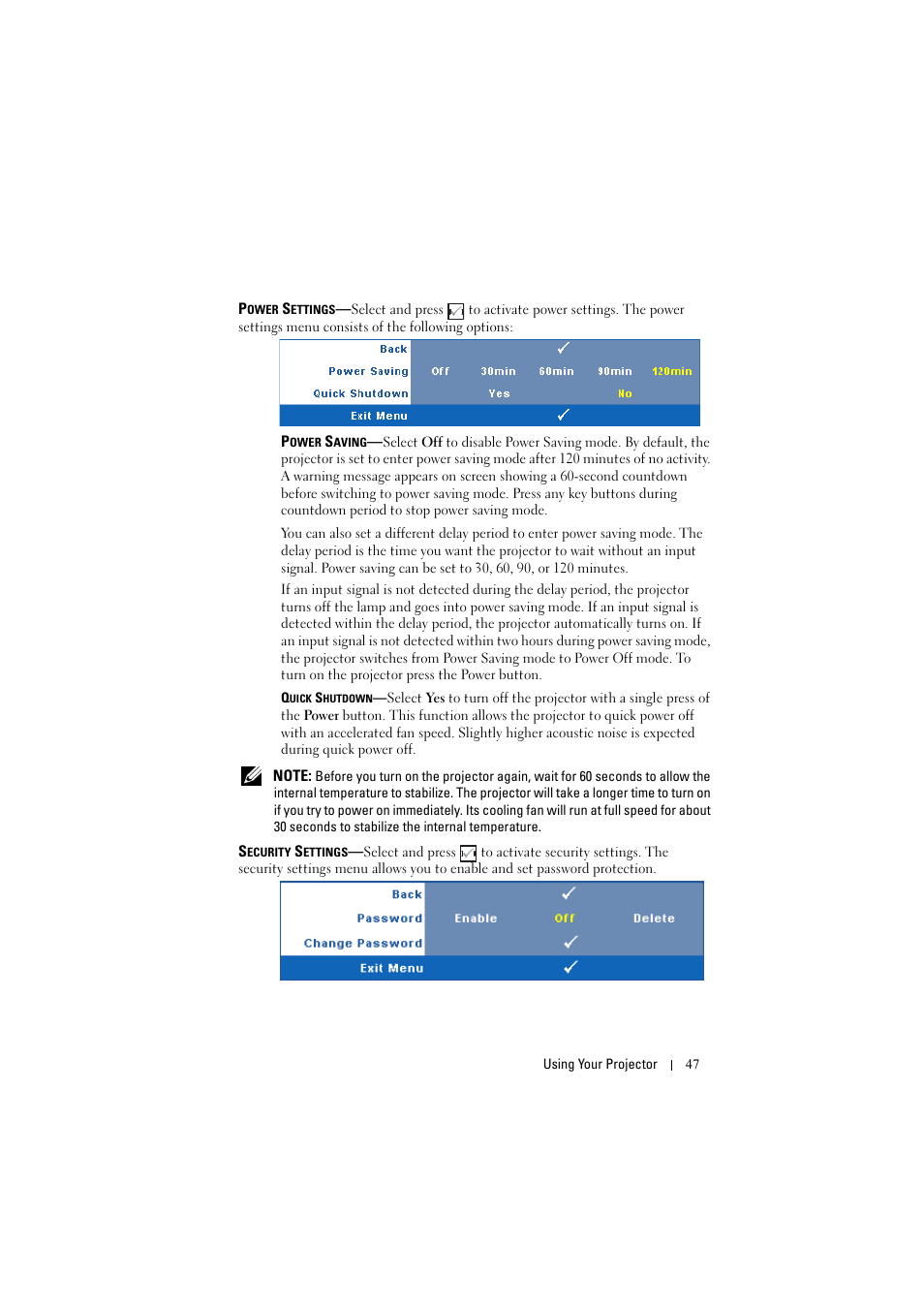 Dell S300w User Manual | Page 47 / 99