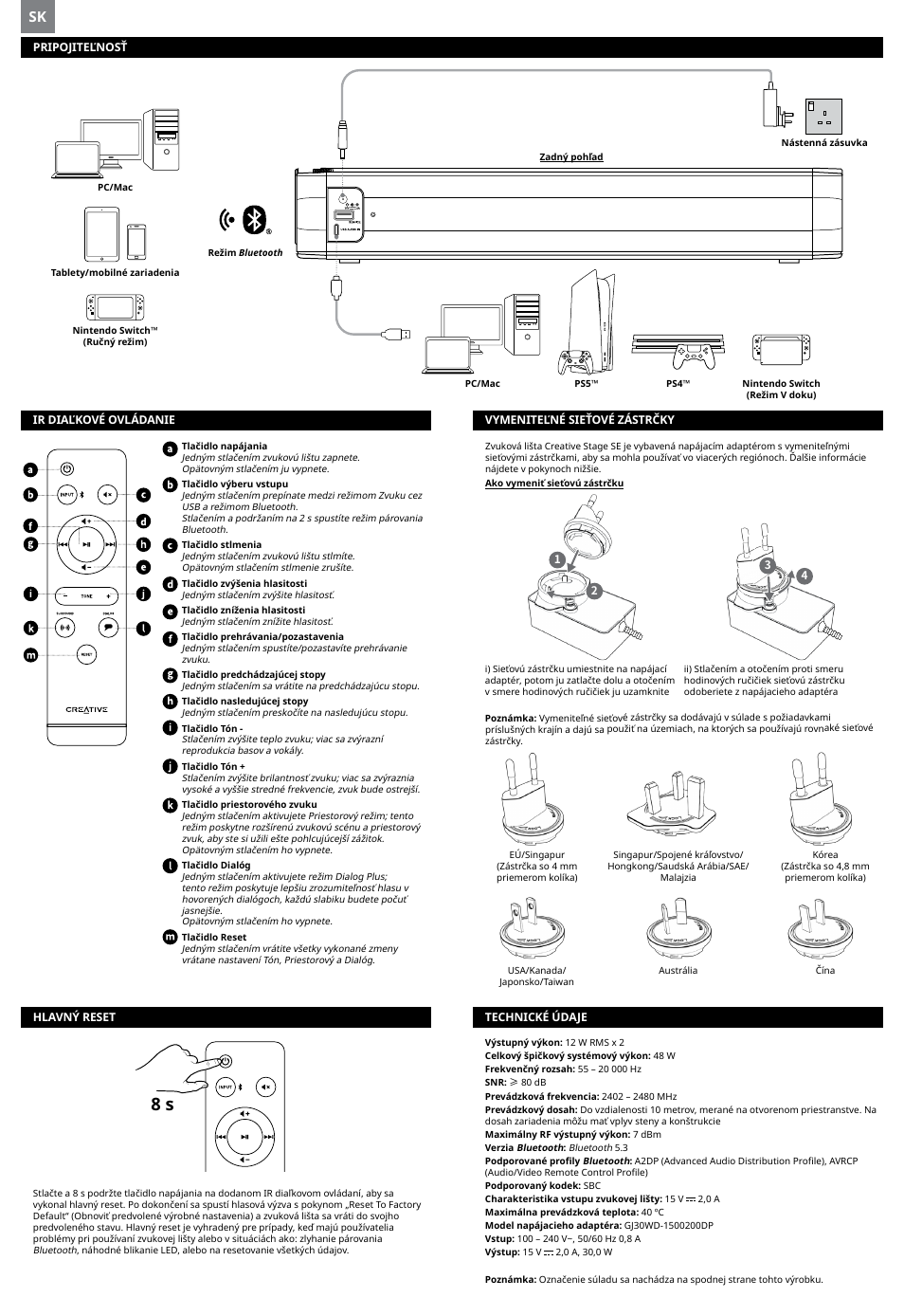 Creative Labs Creative Stage SE Wireless Bluetooth & USB Under Monitor Soundbar User Manual | Page 27 / 37