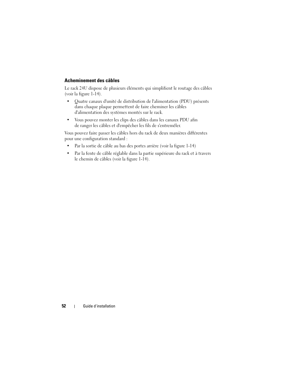 Acheminement des câbles | Dell PowerEdge 2420 User Manual | Page 54 / 148