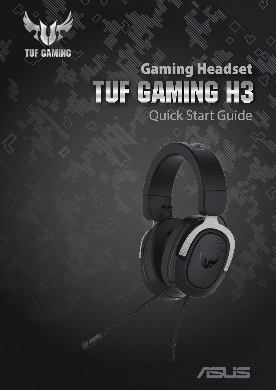 Asus TUF Gaming H3 Gaming Headset (Gunmetal) User Manual | 45 pages