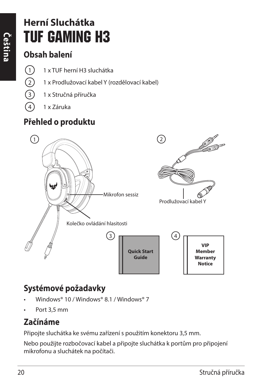 Asus TUF Gaming H3 Gaming Headset (Gunmetal) User Manual | Page 20 / 45