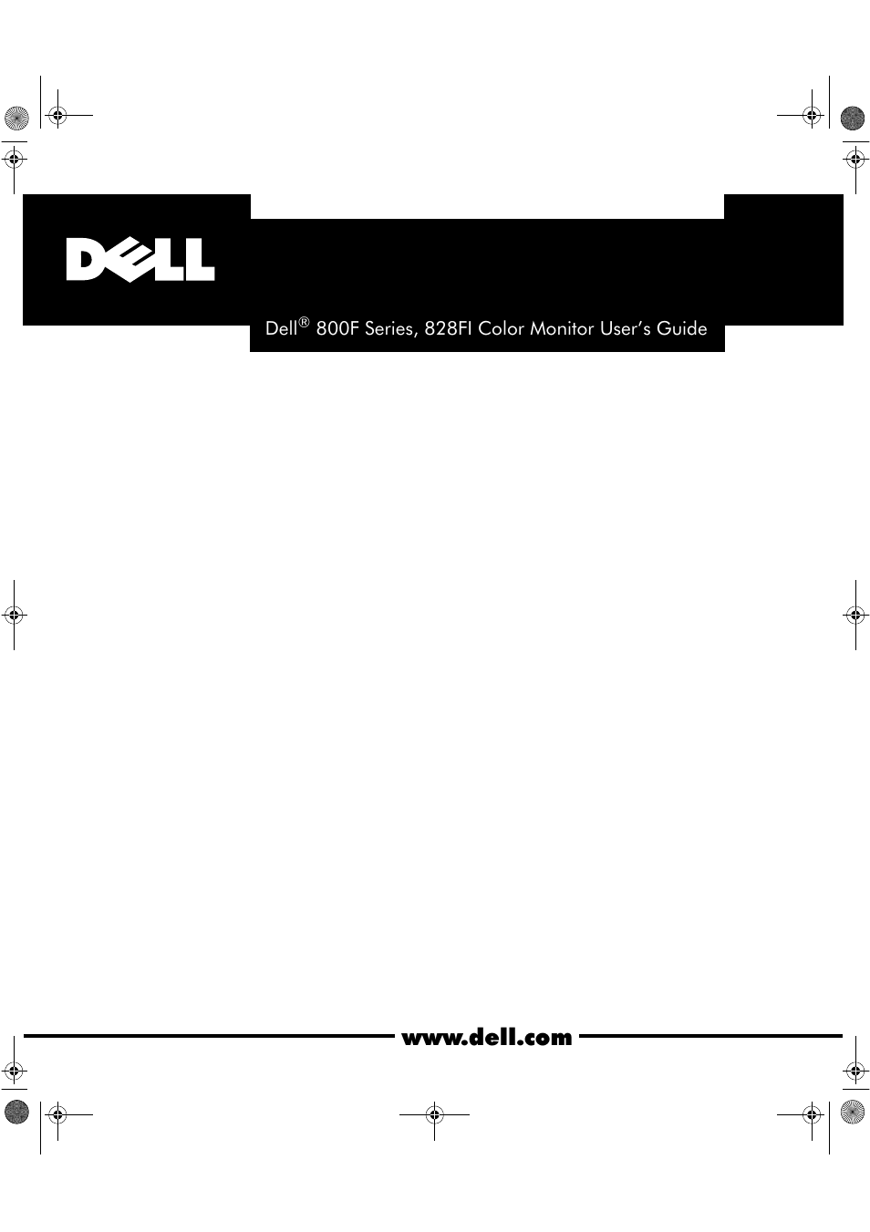 Dell 800F User Manual | 32 pages