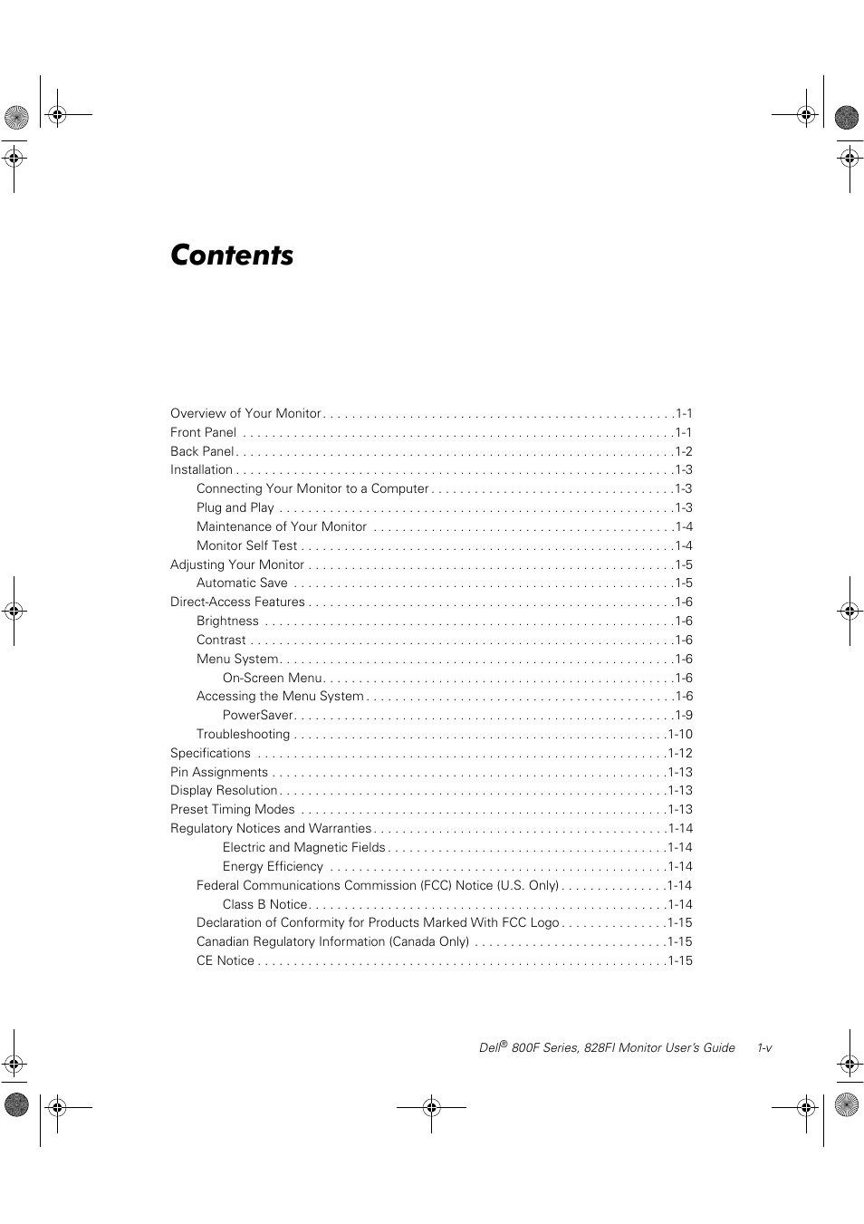 Dell 800F User Manual | Page 5 / 32