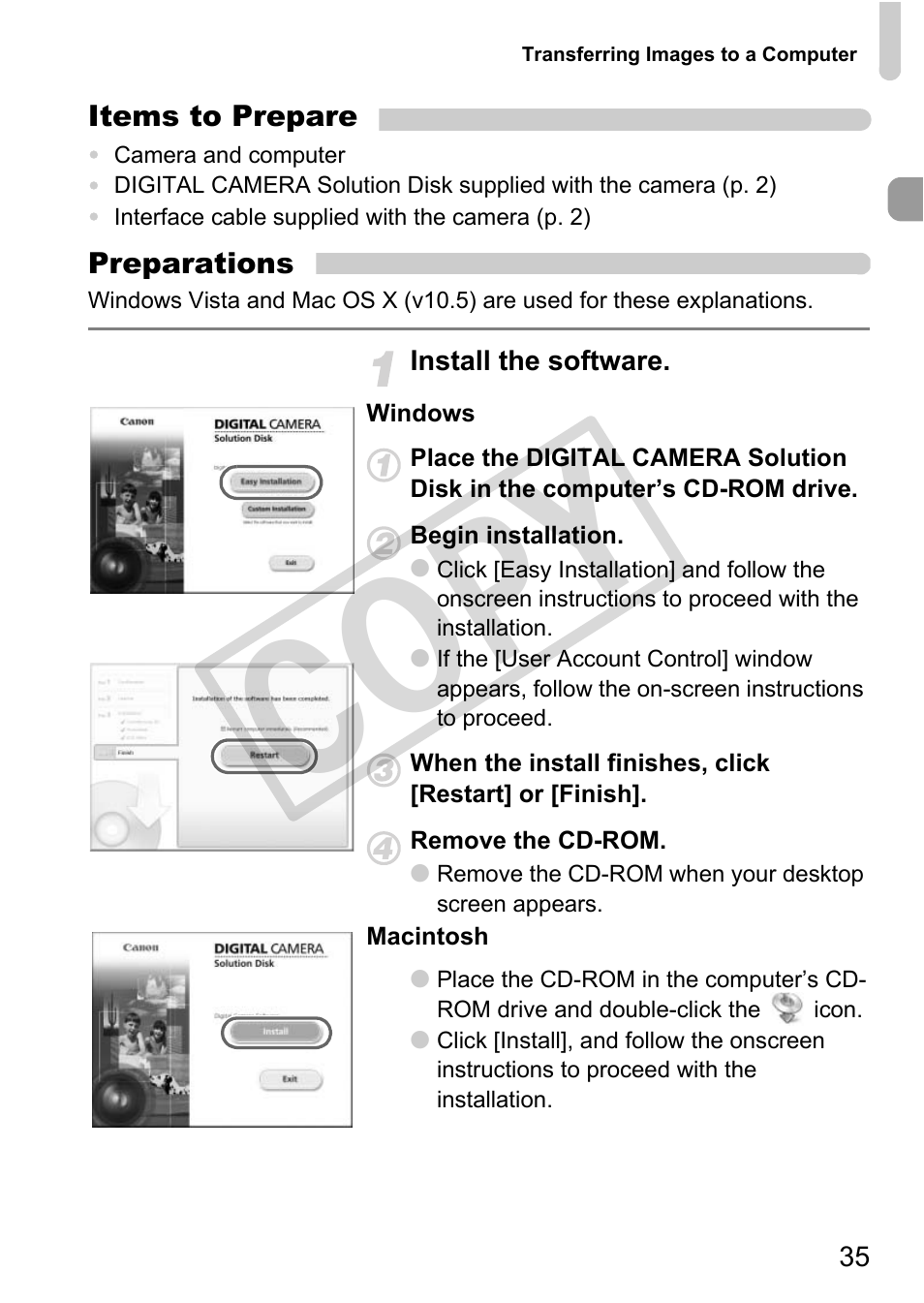 Co py | Canon POWERSHOT SX201S User Manual | Page 35 / 180