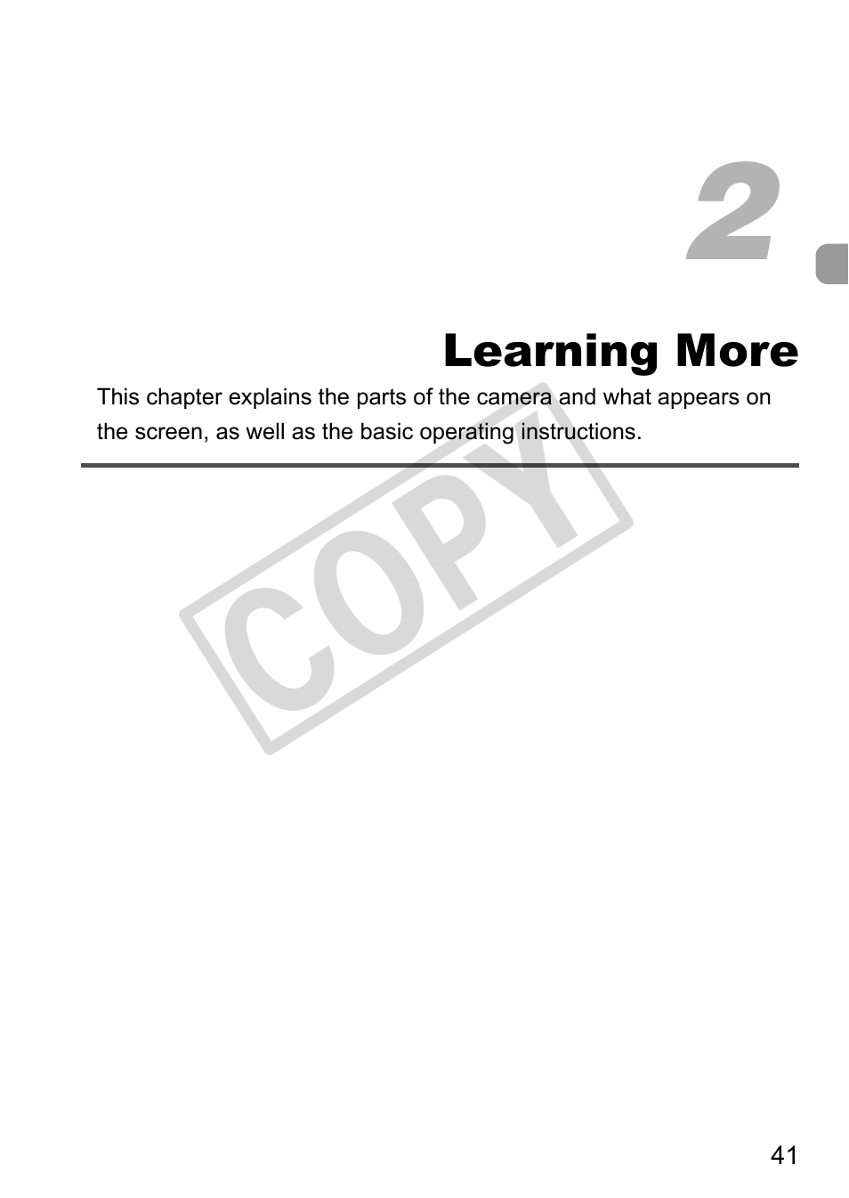 Learning more, Co py | Canon POWERSHOT SX201S User Manual | Page 41 / 180