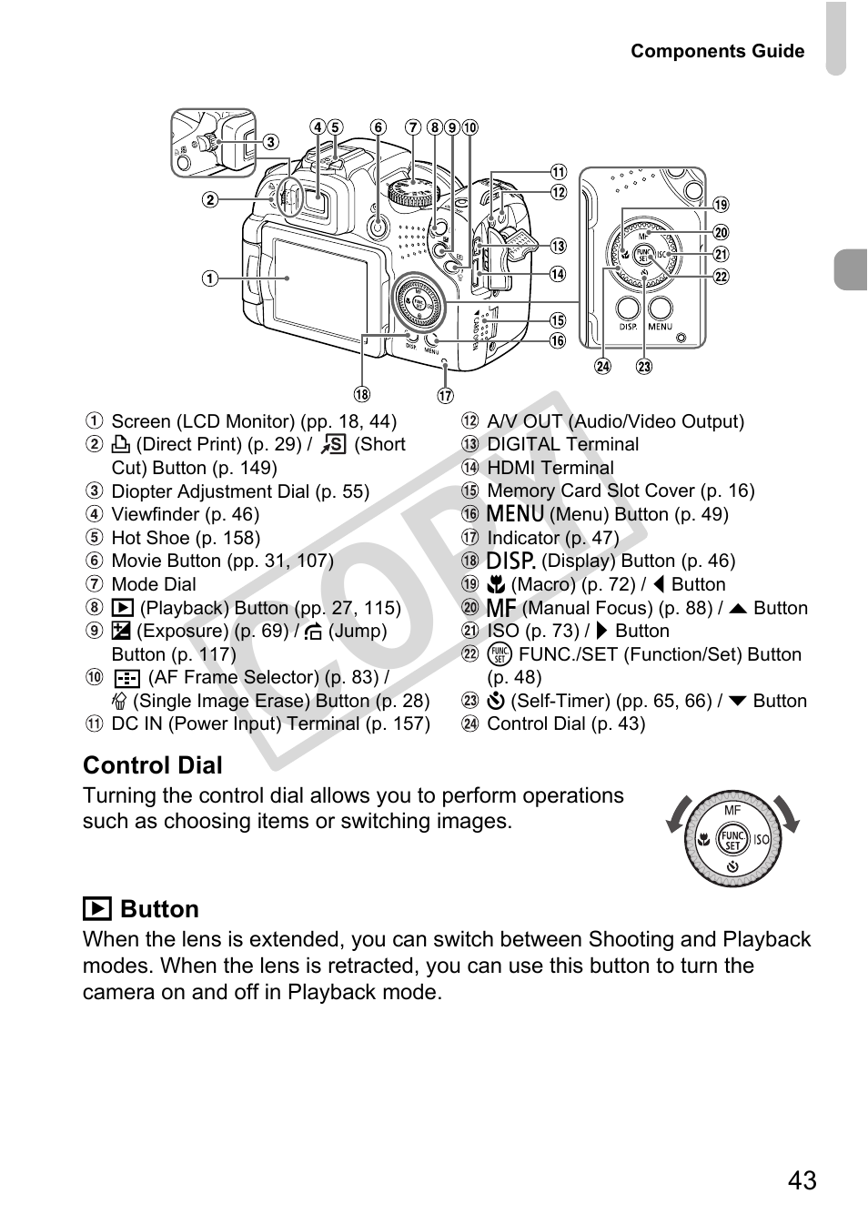 C o py | Canon POWERSHOT SX201S User Manual | Page 43 / 180
