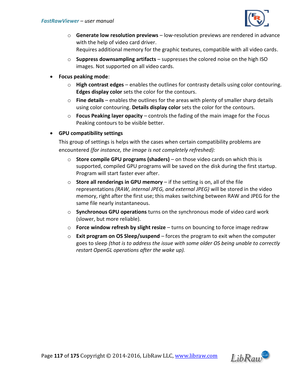 FastRawViewer Software 2.0 (Download) User Manual | Page 117 / 175