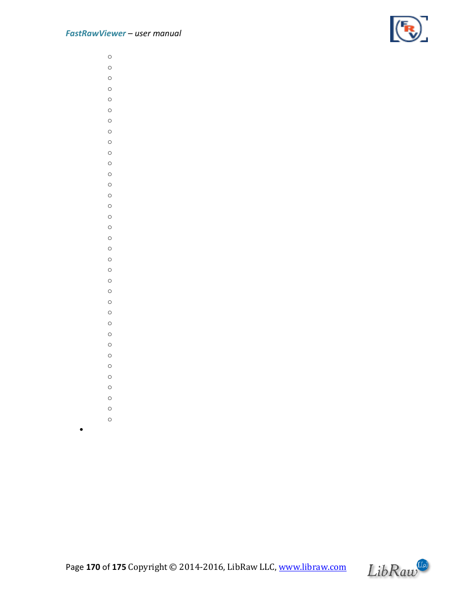 FastRawViewer Software 2.0 (Download) User Manual | Page 170 / 175