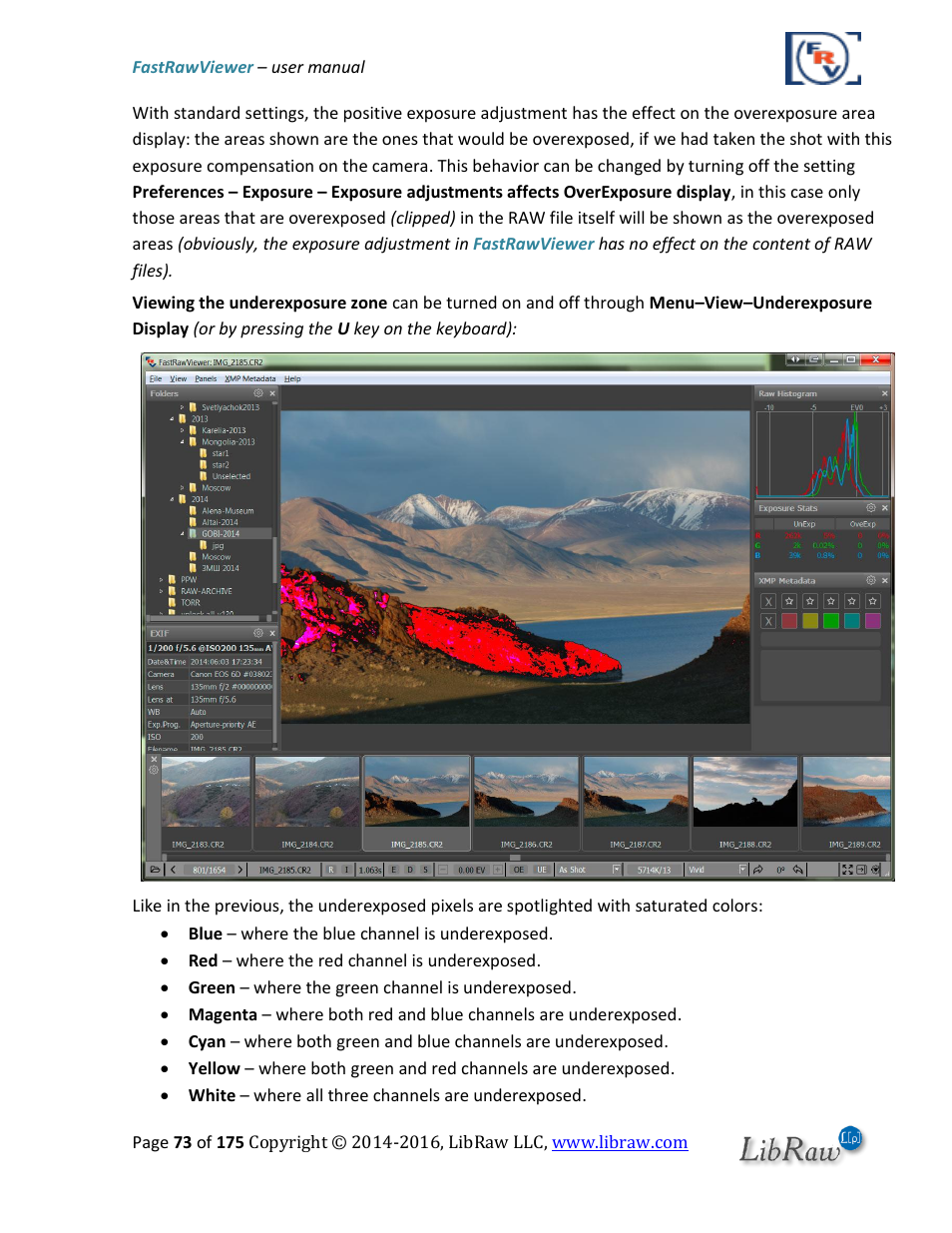 FastRawViewer Software 2.0 (Download) User Manual | Page 73 / 175