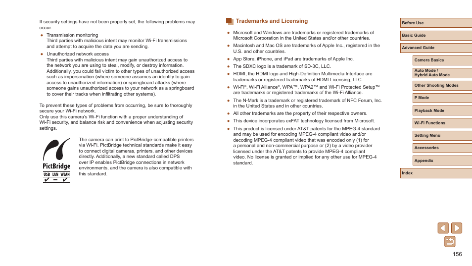 Trademarks and licensing | Canon PowerShot ELPH 360 HS Digital Camera (Silver) User Manual | Page 156 / 157
