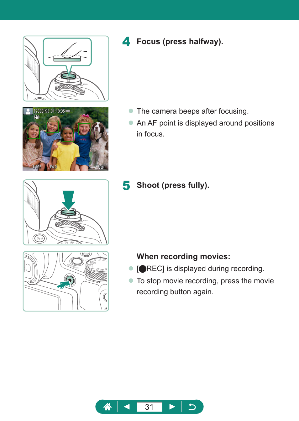 Canon PowerShot SX70 HS Digital Camera User Manual | Page 31 / 289