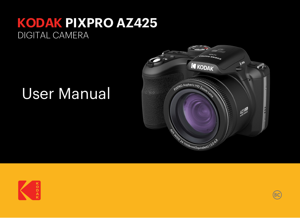 Kodak PIXPRO AZ425 Digital Camera (Black) User Manual | 94 pages